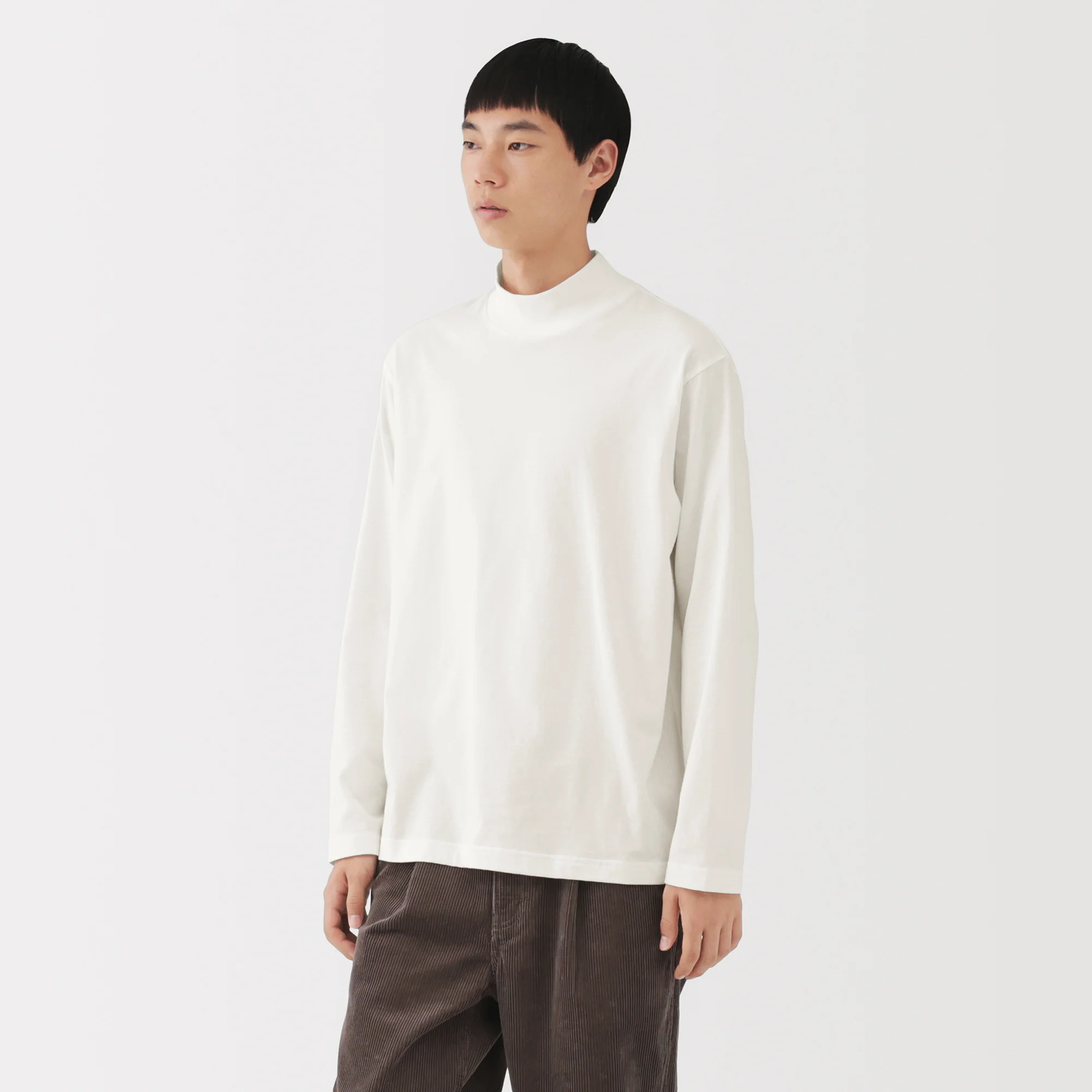 Brushed High Neck T-Shirt - Image 11