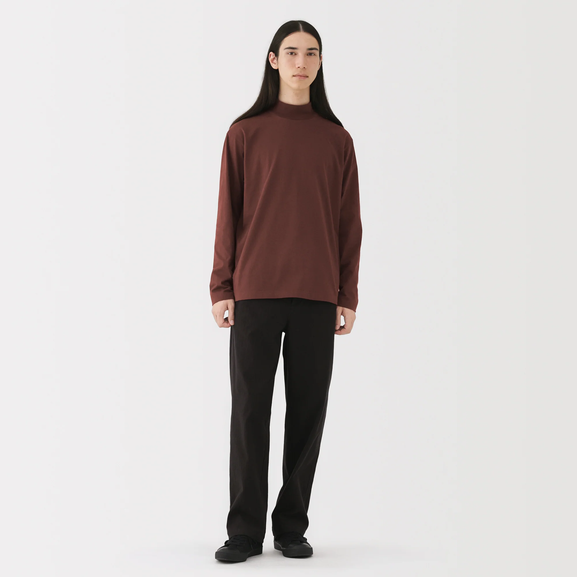 Brushed High Neck T-Shirt - Image 4