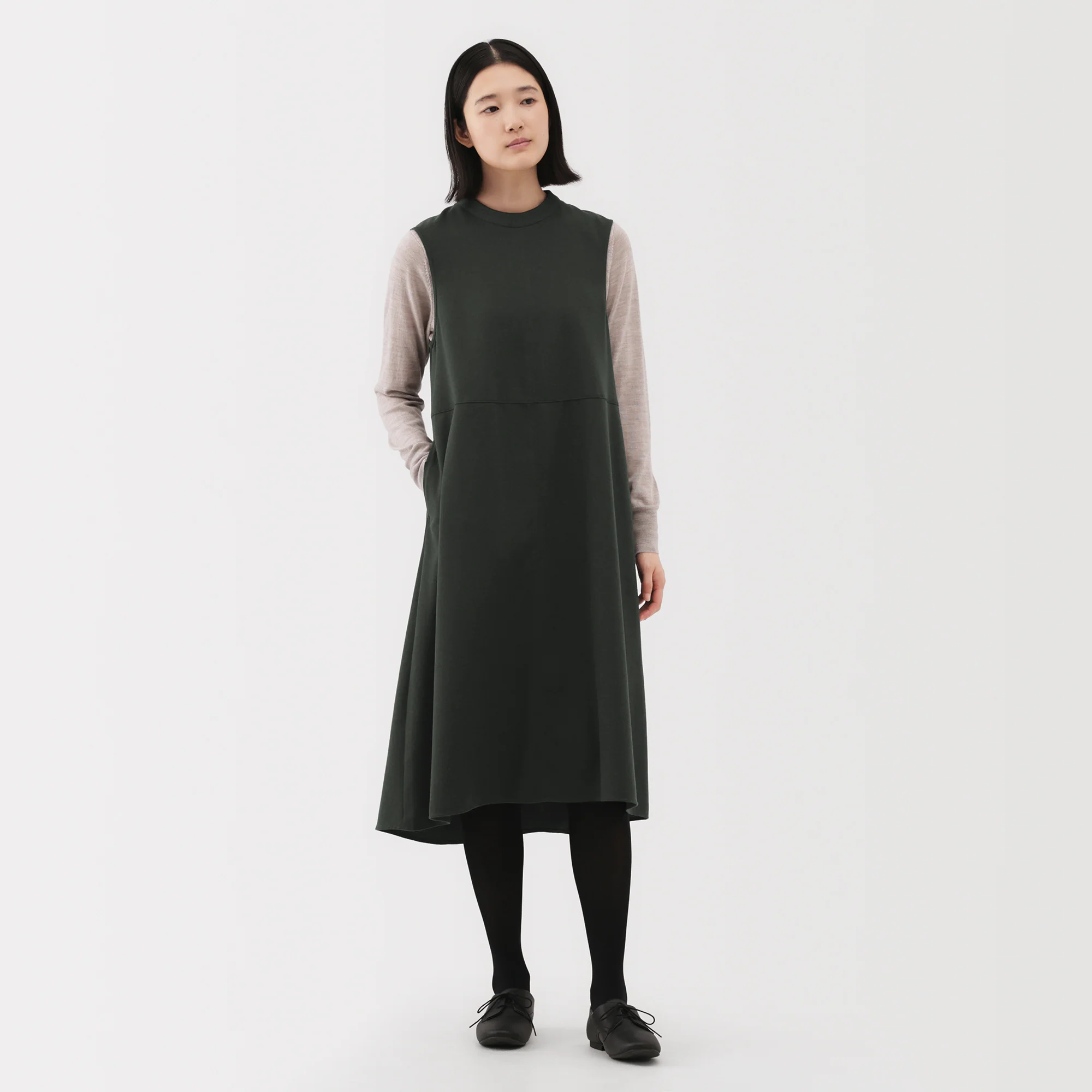 Brushed Jumper Dress - Image 3