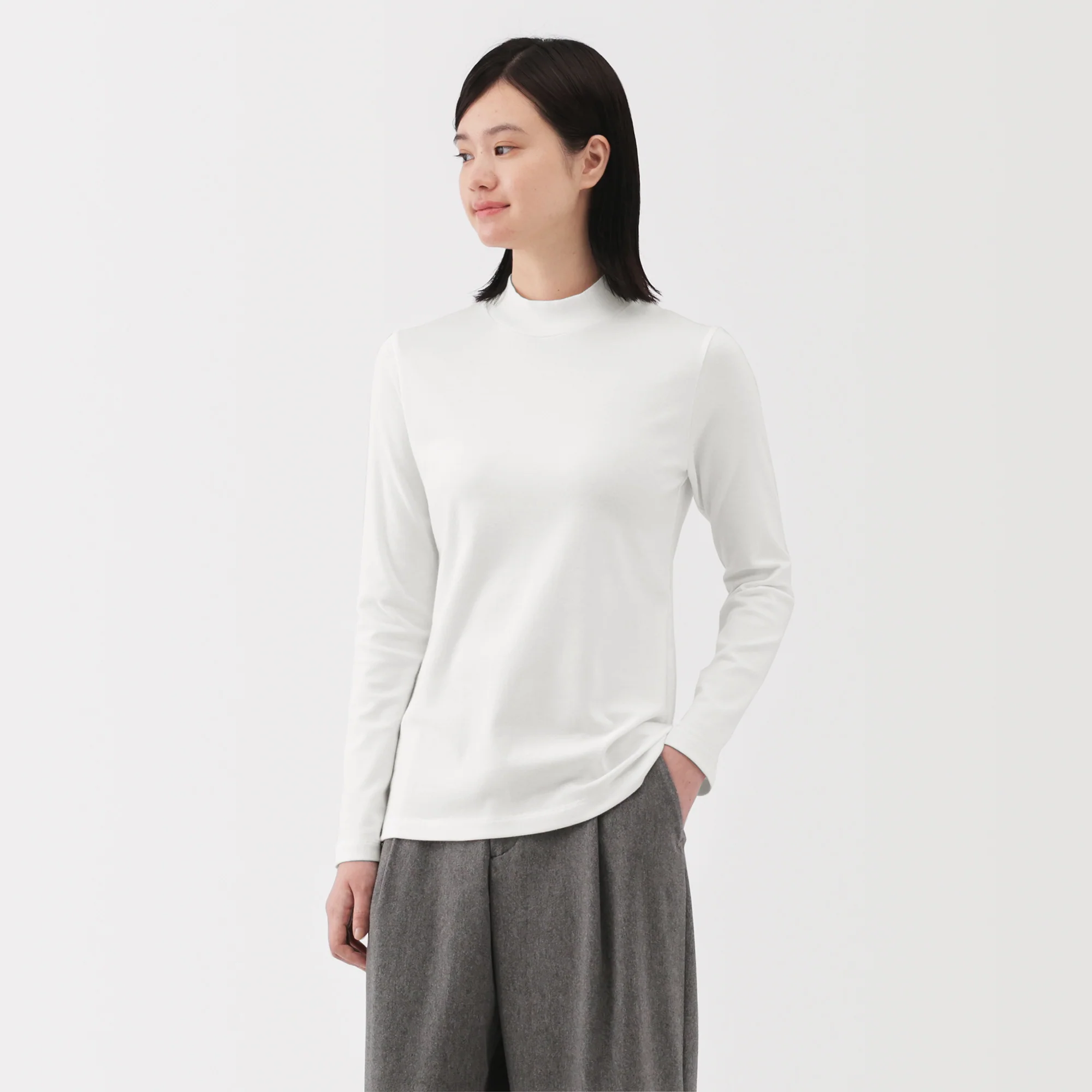 Brushed Mockneck T-Shirt - Image 17
