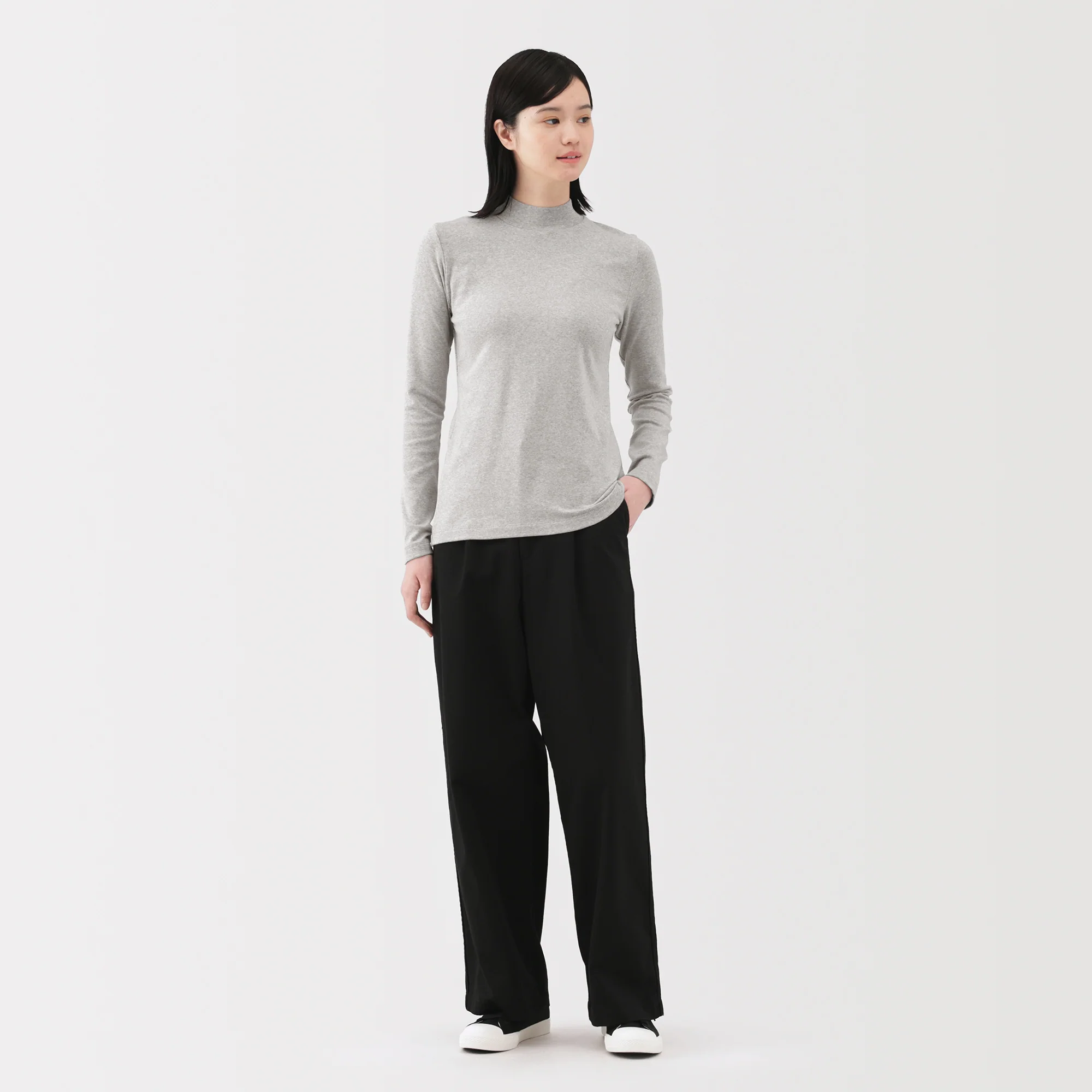 Brushed Mockneck T-Shirt - Image 25