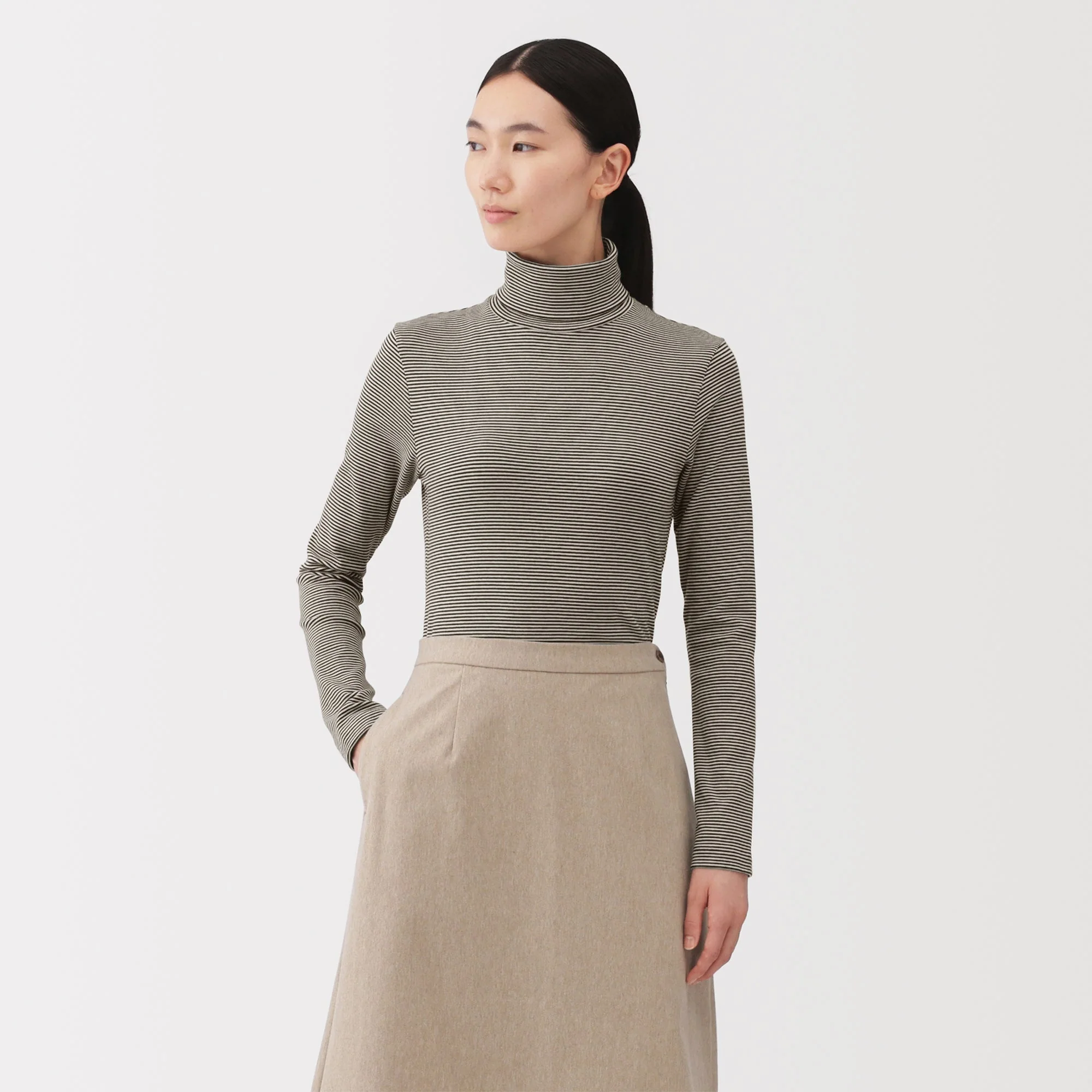 Brushed Turtleneck T-Shirt - Image 38
