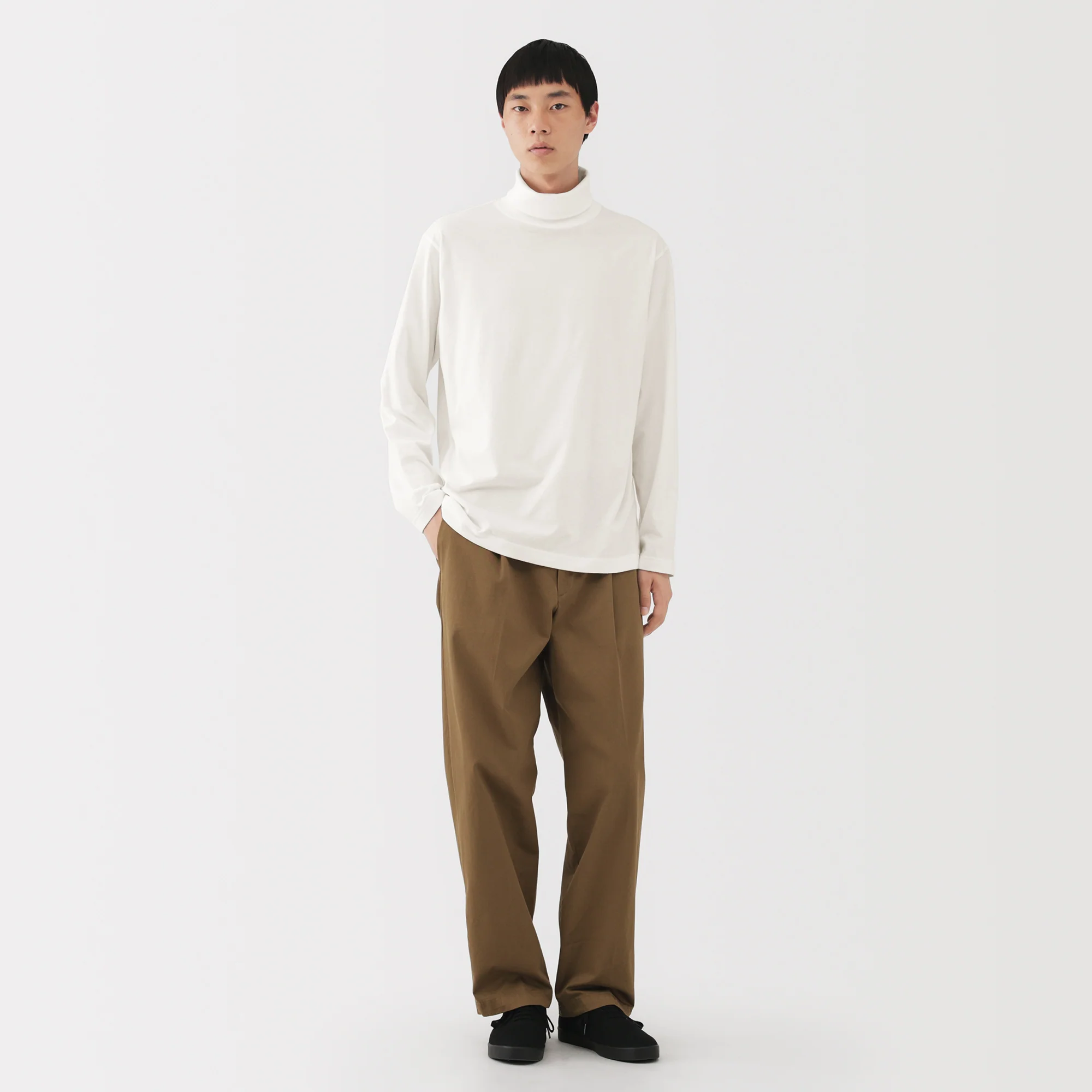 Brushed Turtleneck T-Shirt - Image 11