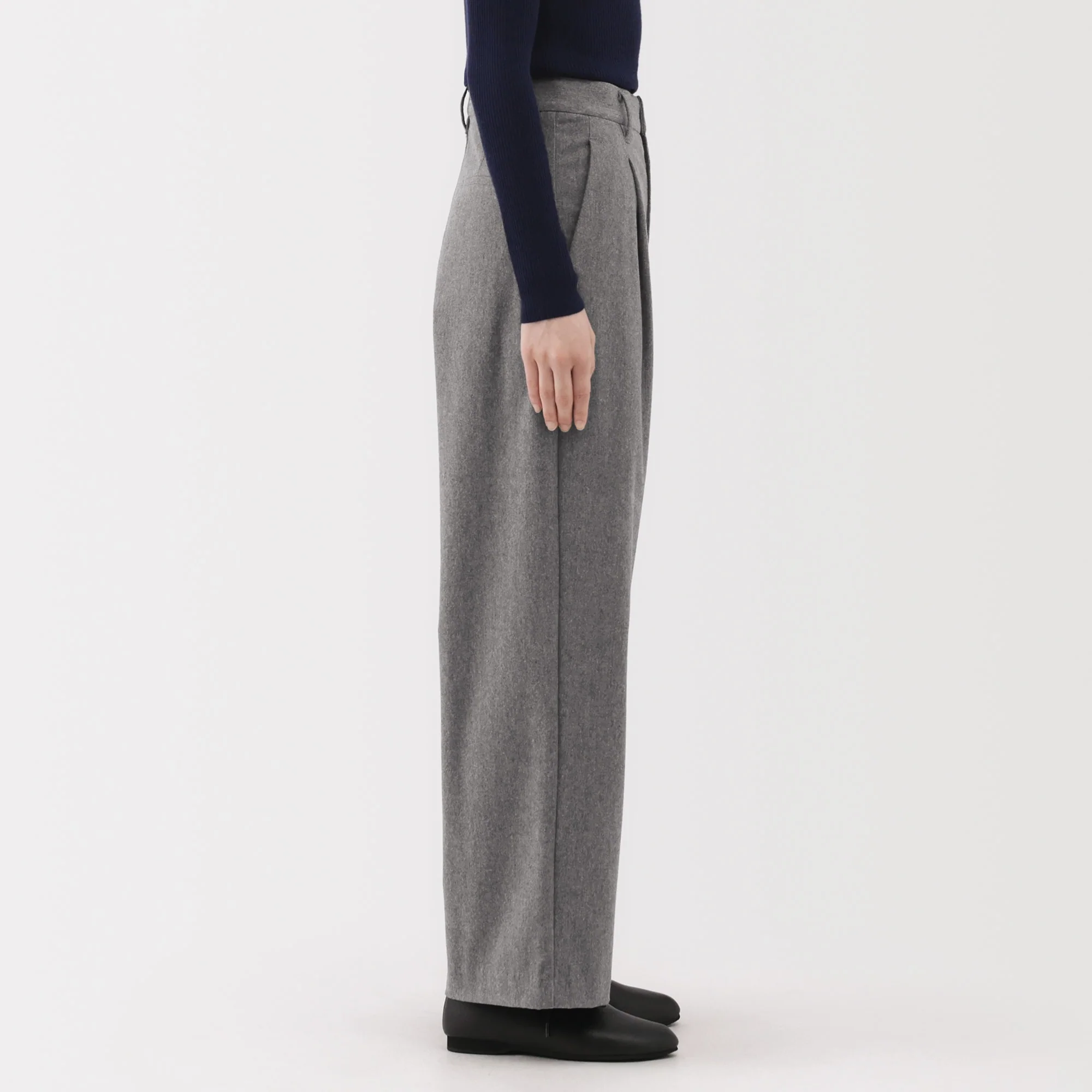 Brushed Wide Pants - Image 35