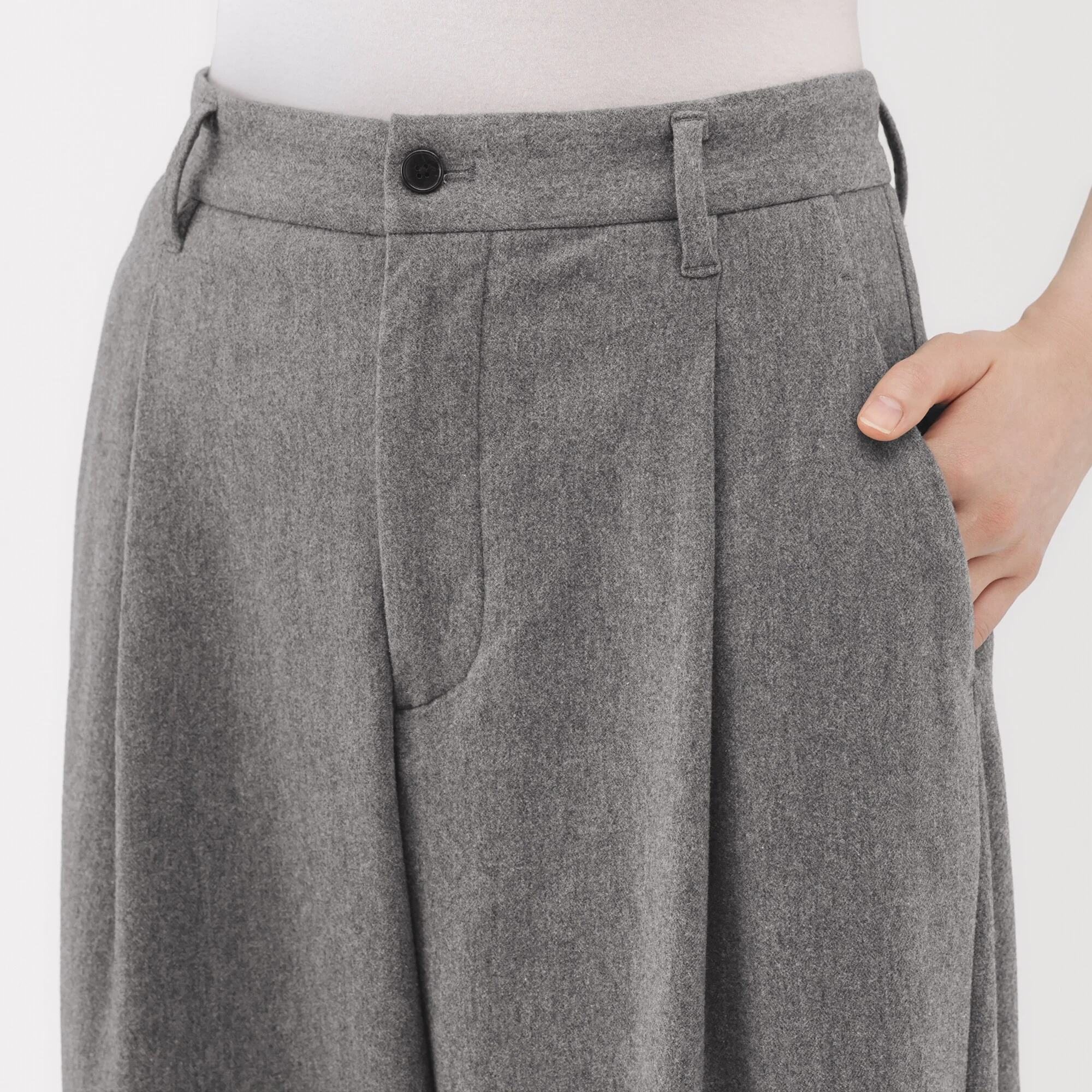 Brushed Wide Pants - Image 7