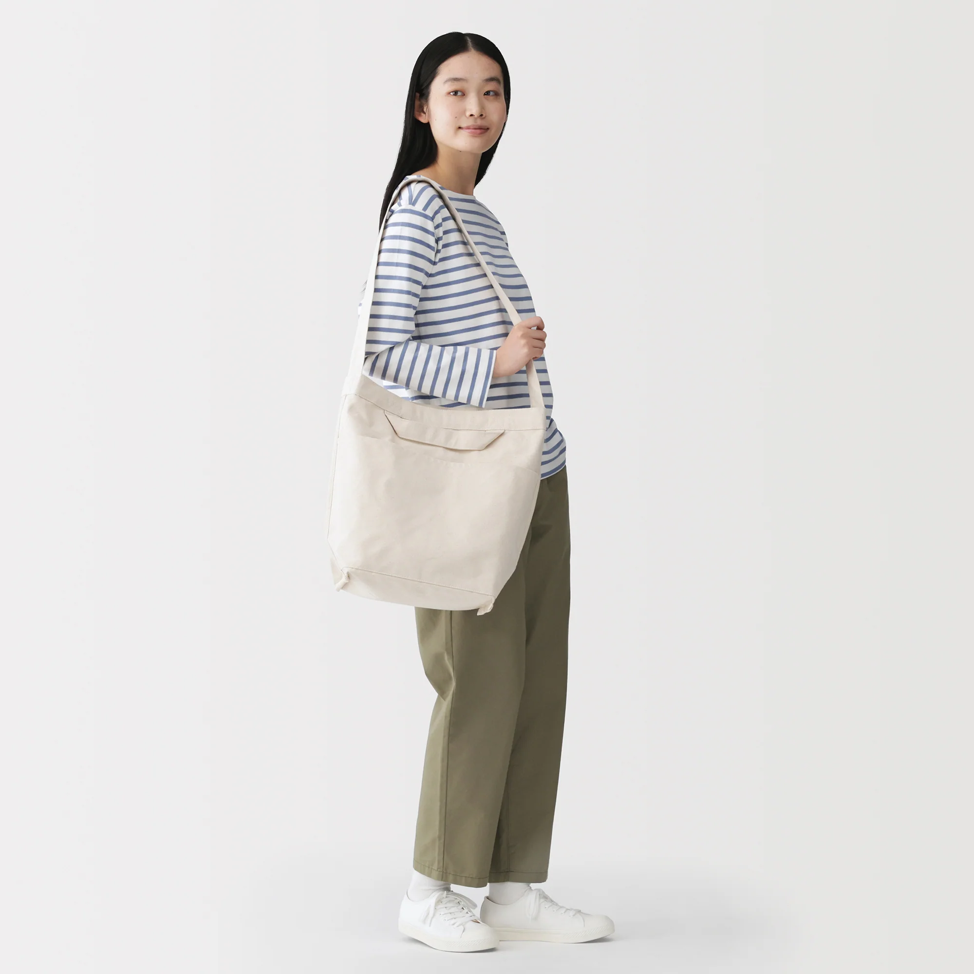Canvas Shoulder Tote Bag
