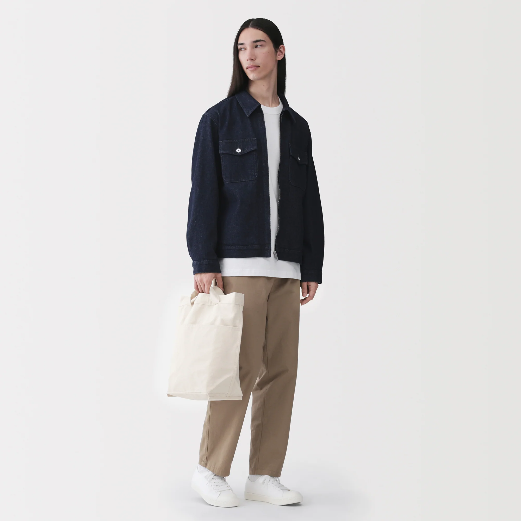 Canvas Shoulder Tote Bag - Image 6