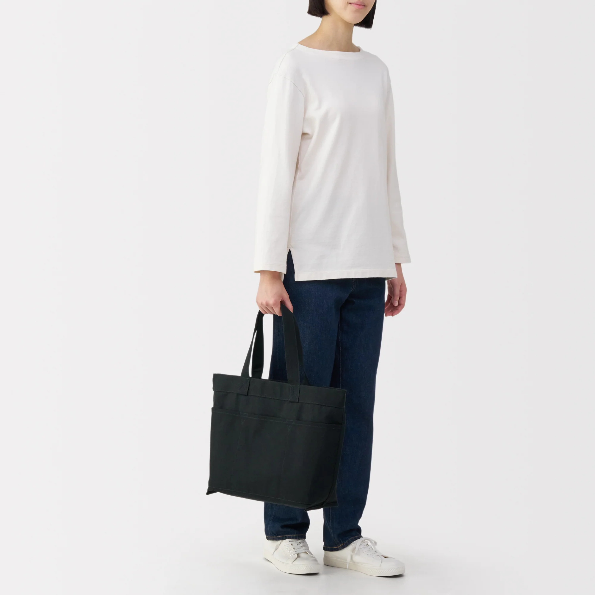 Canvas Wide Tote Bag - Image 17