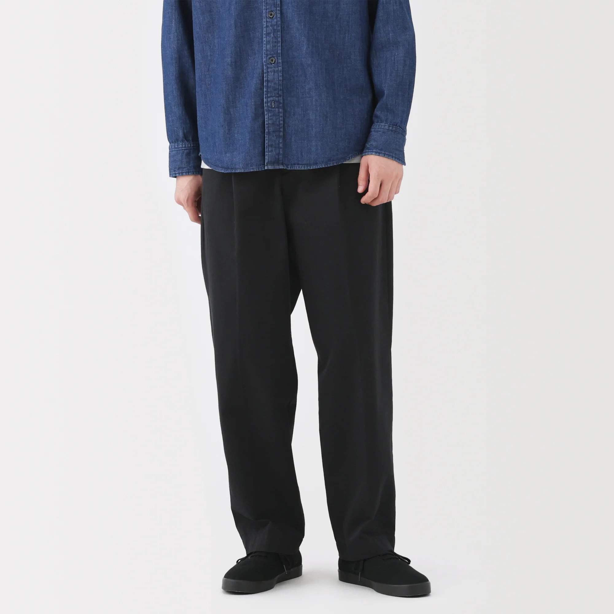 Chino Pleated Wide Pants - Image 12