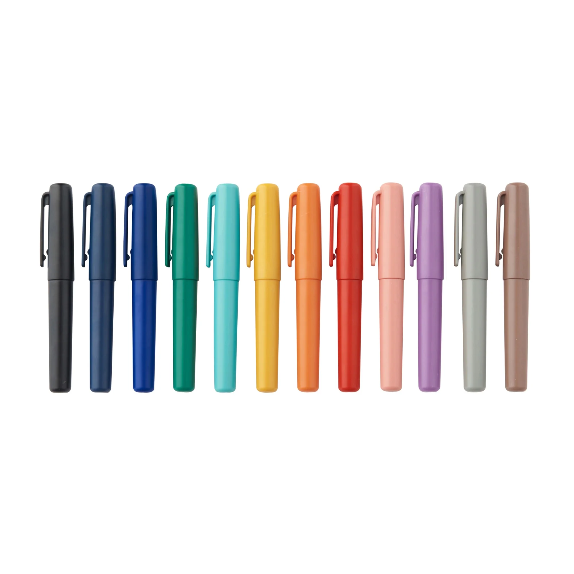 Compact Gel Ink Ballpoint Pen Cap Type 0.5 mm - Purple - Image 10