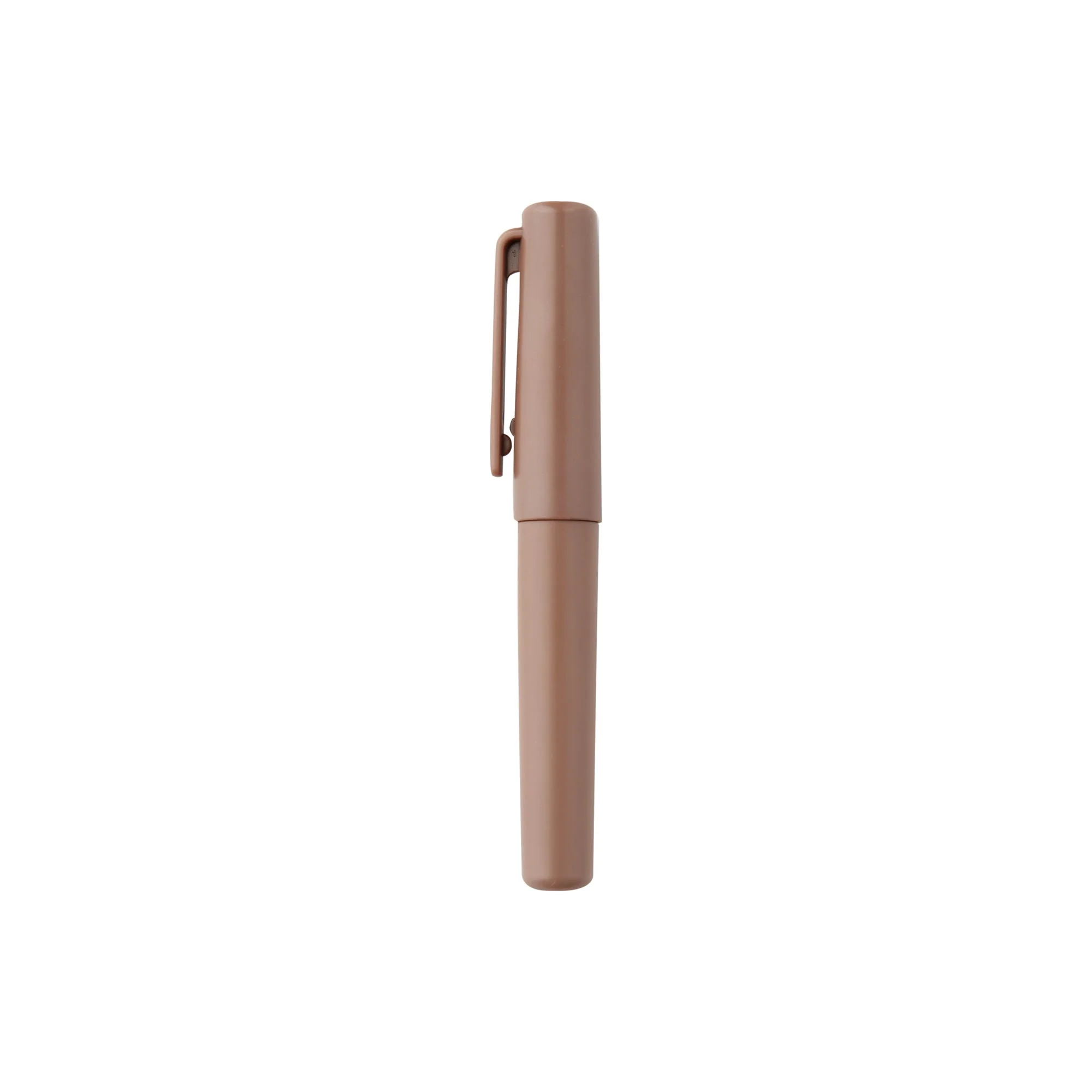 Compact Gel Ink Ballpoint Pen Cap Type 0.5mm - Brown
