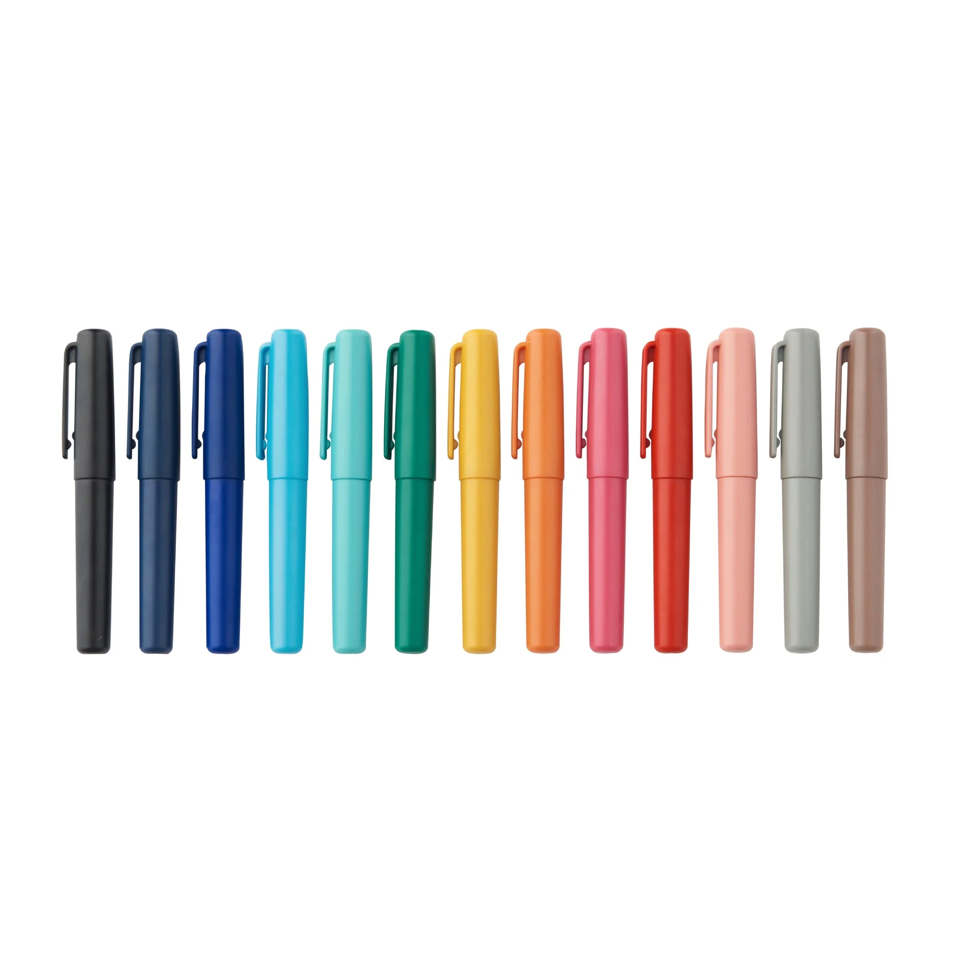 Compact Gel Ink Ballpoint Pen Cap Type 0.5mm - Pink - Image 7