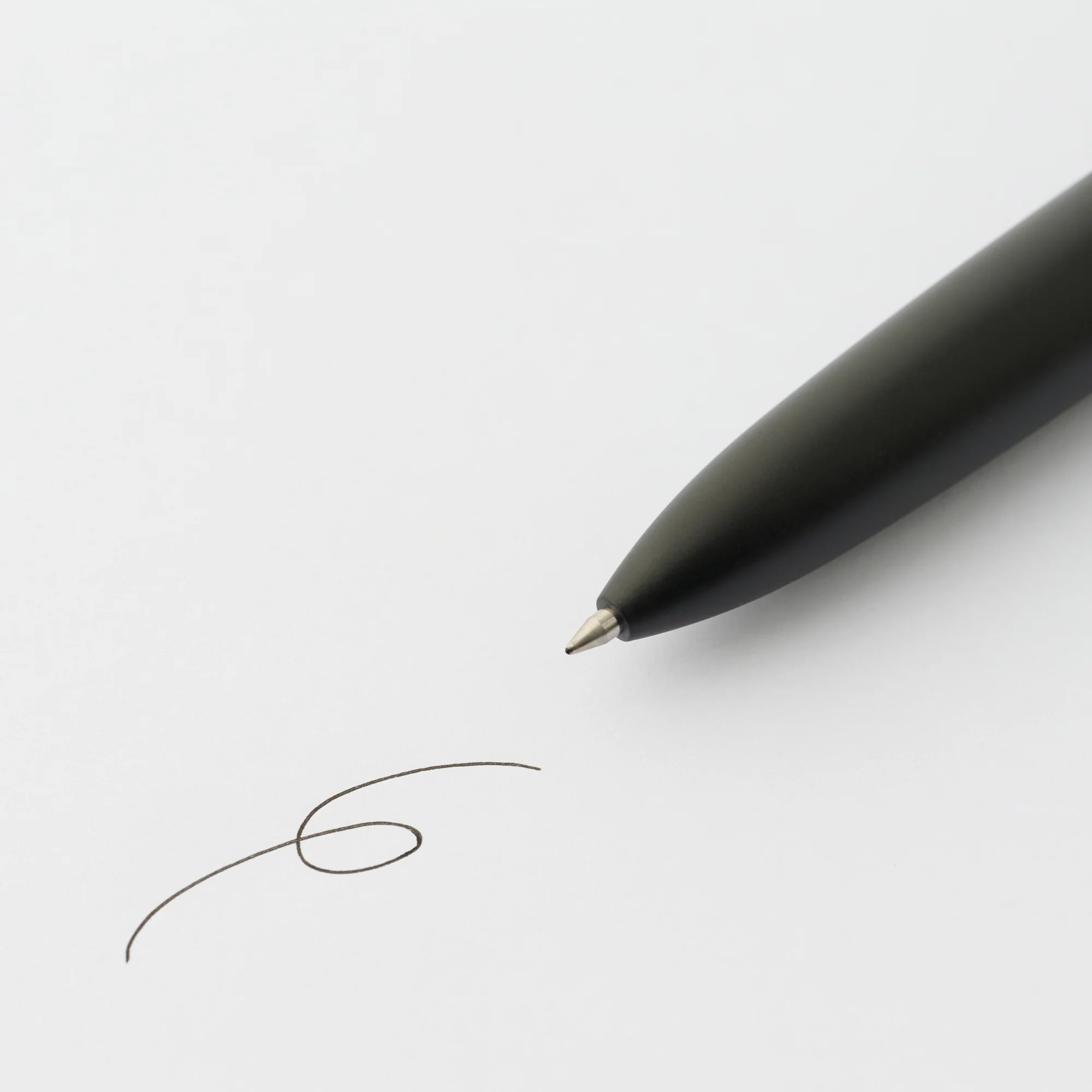 Compact Gel Ink Ballpoint Pen Knock Type 0.5 mm - Black - Image 2