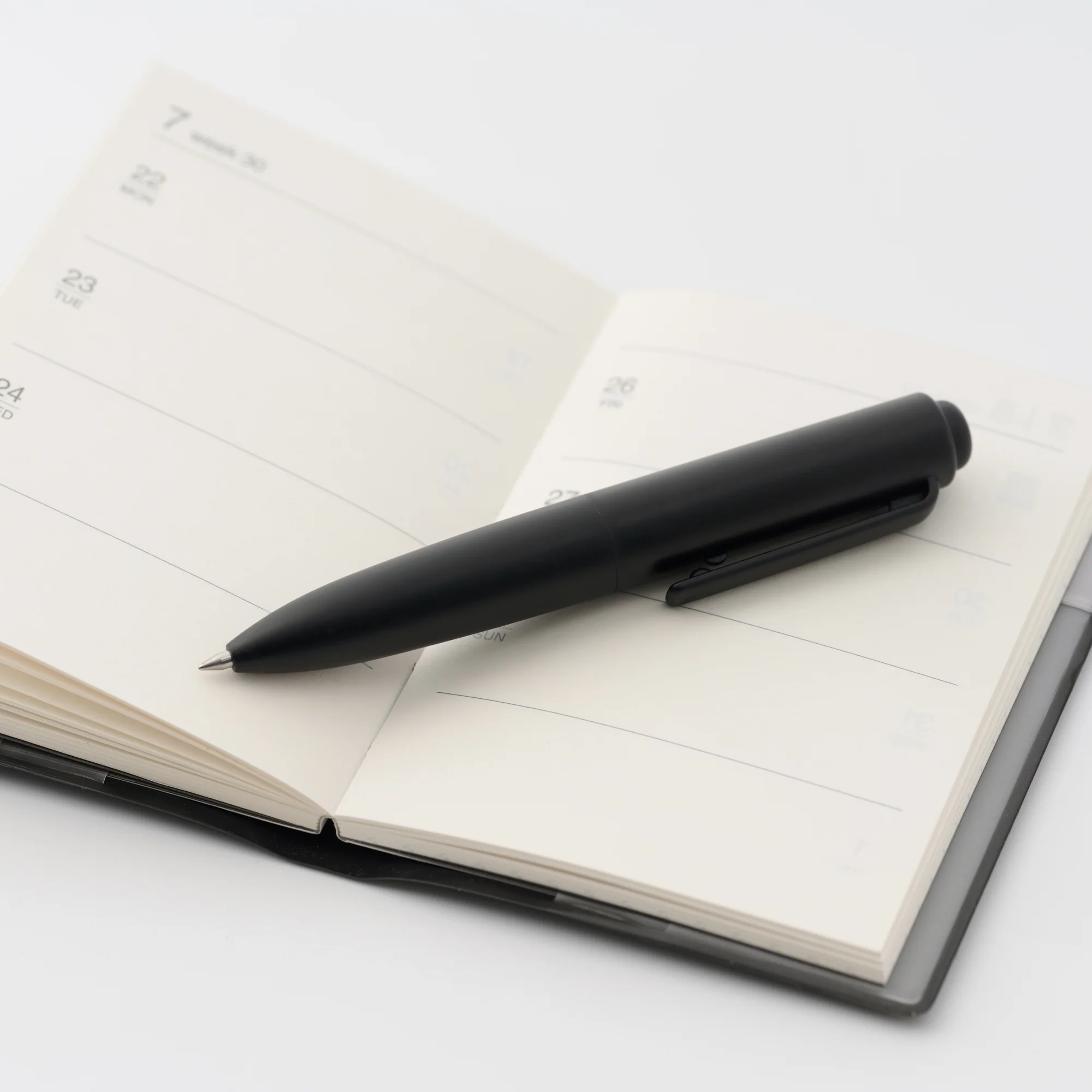 Compact Gel Ink Ballpoint Pen Knock Type 0.5 mm - Black - Image 5