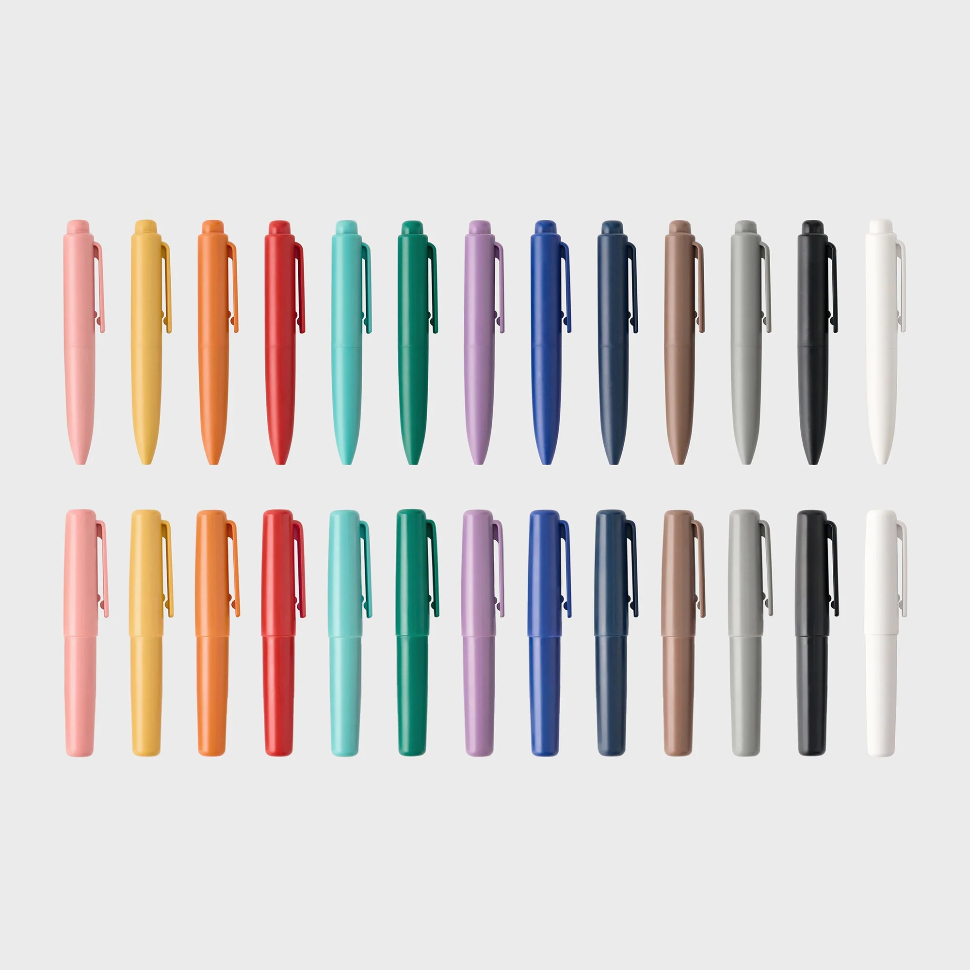 Compact Gel Ink Ballpoint Pen Knock Type 0.5 mm - Cyan - Image 10
