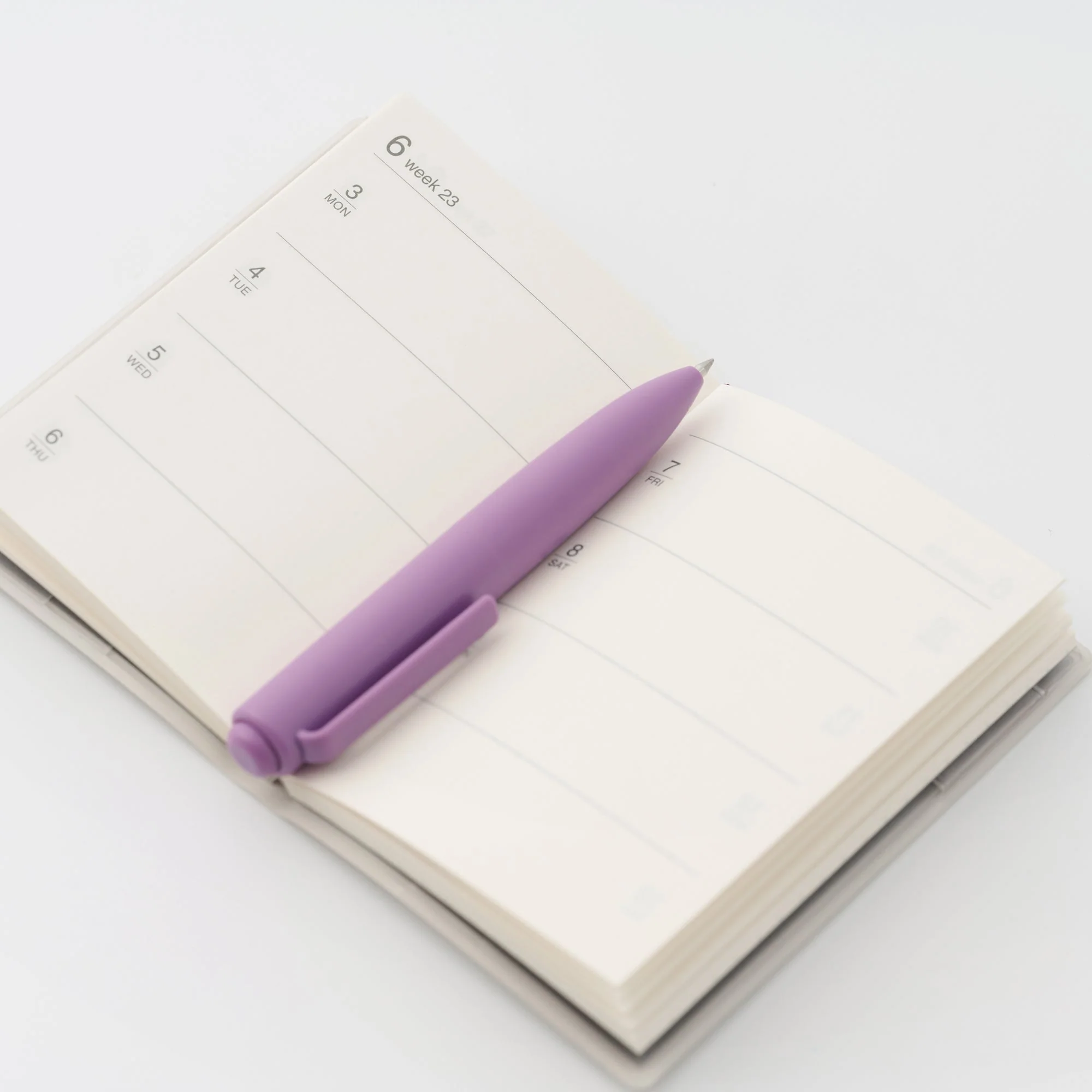 Compact Gel Ink Ballpoint Pen Knock Type 0.5 mm - Gray - Image 5