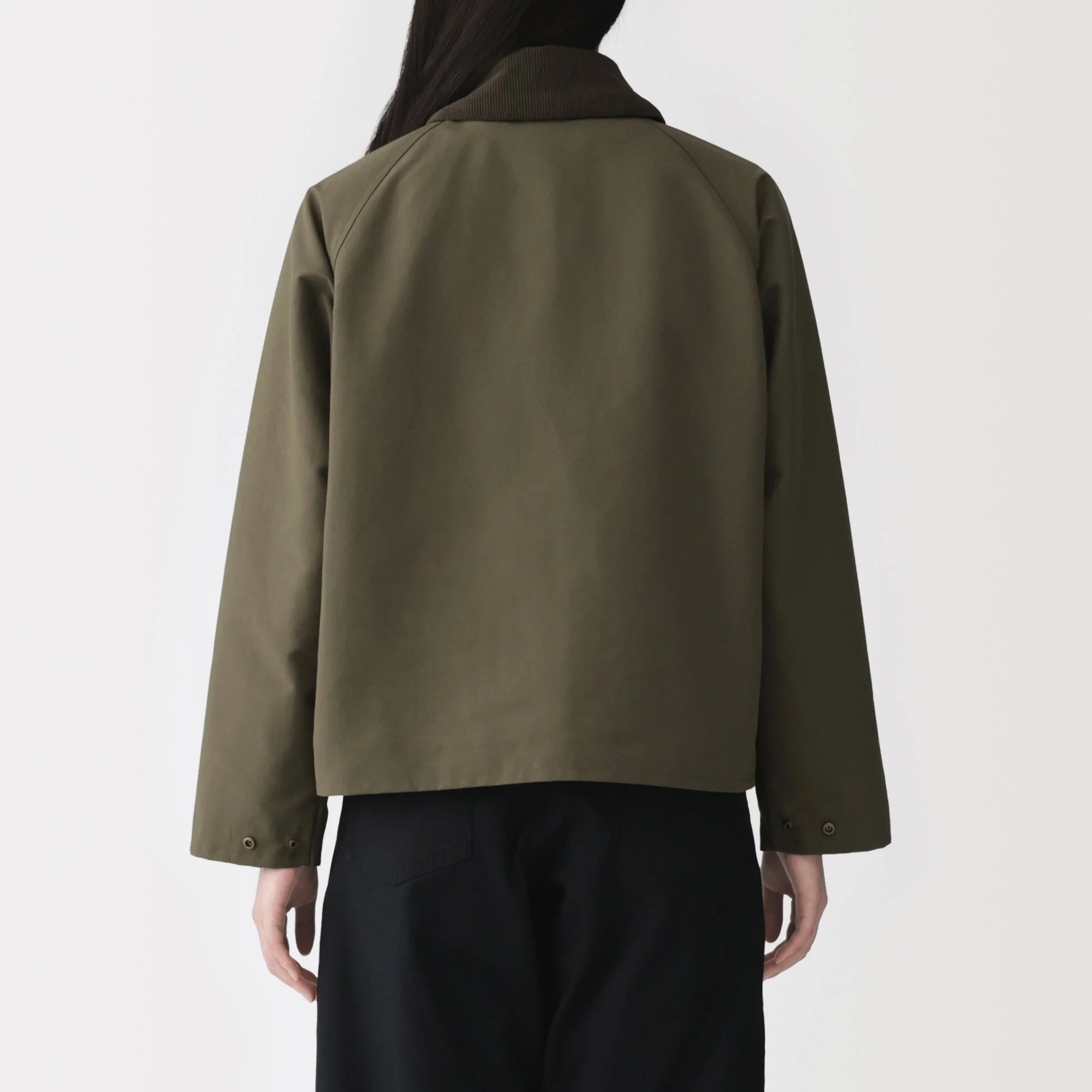 Corduroy Collar Short Blouson - Image 15