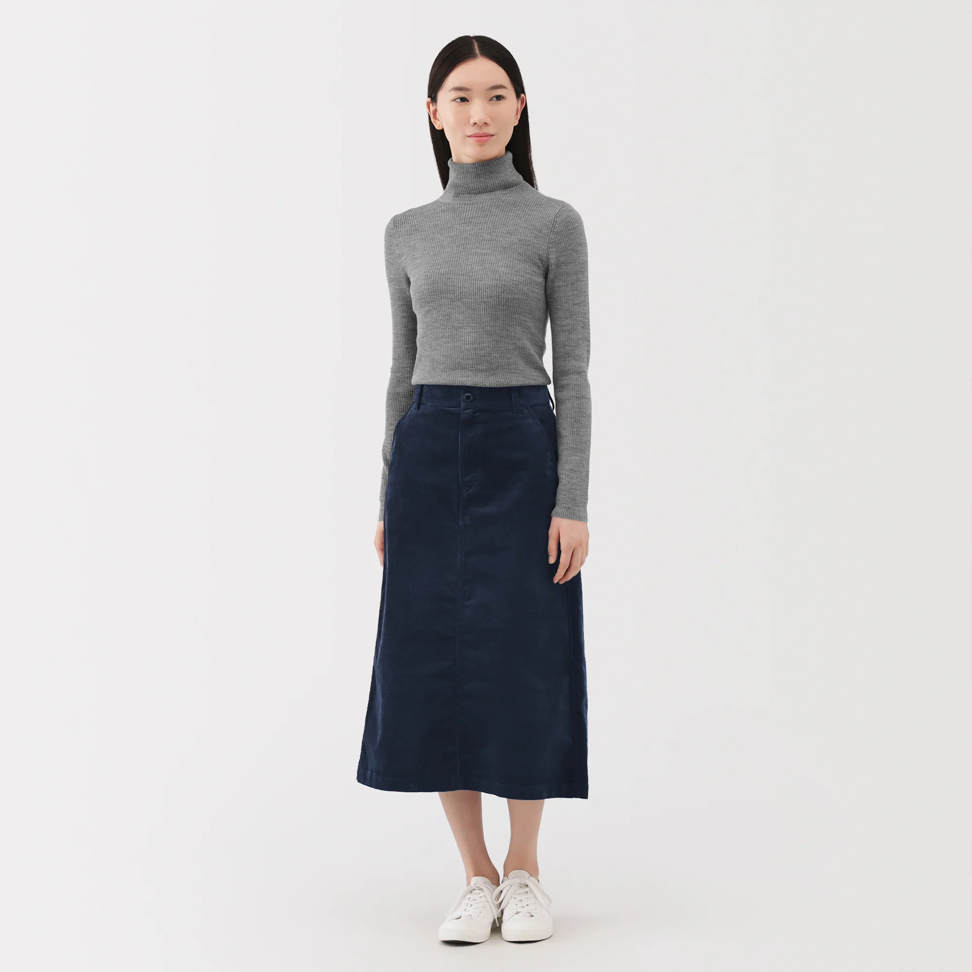 Corduroy Pencil Skirt - Image 16