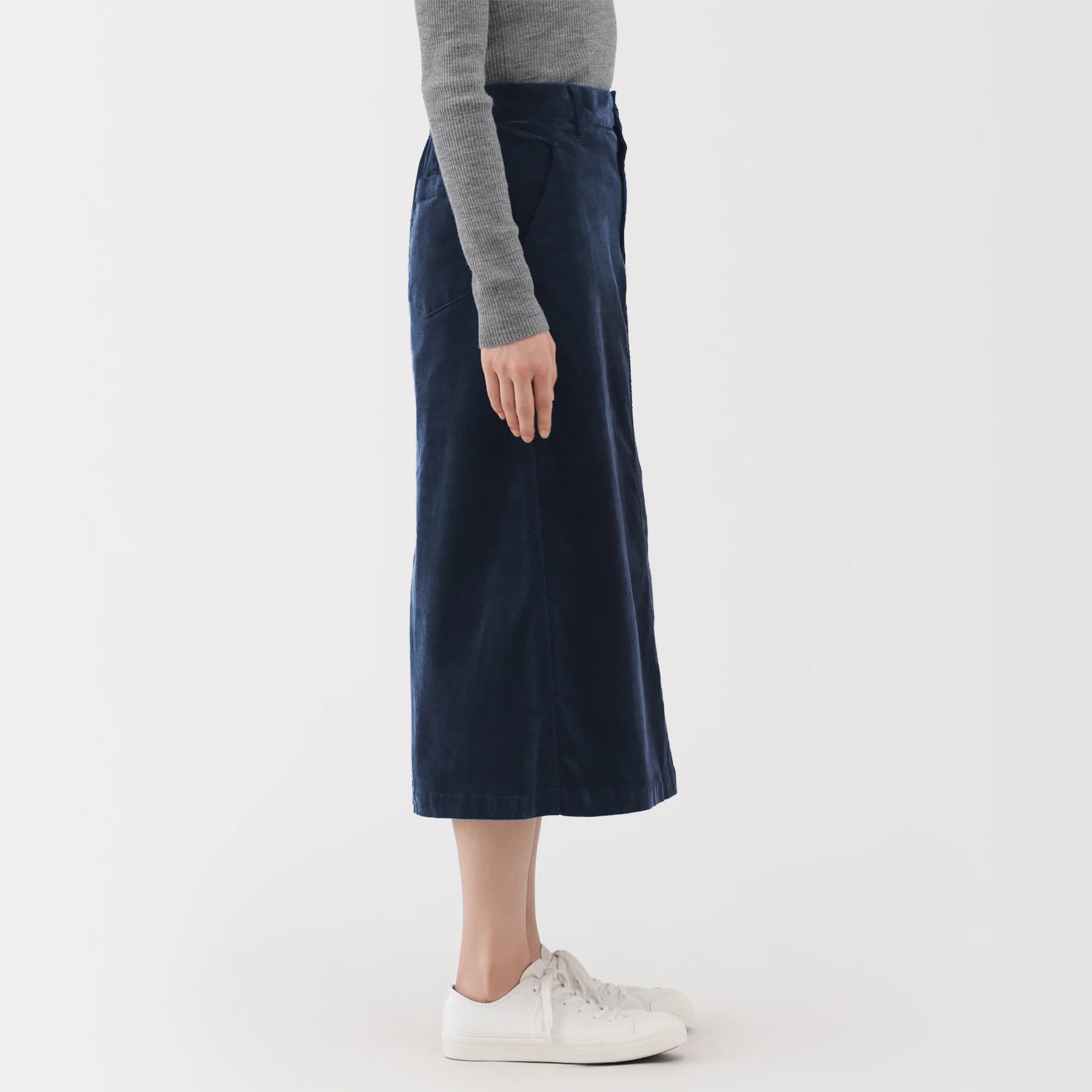 Corduroy Pencil Skirt - Image 17