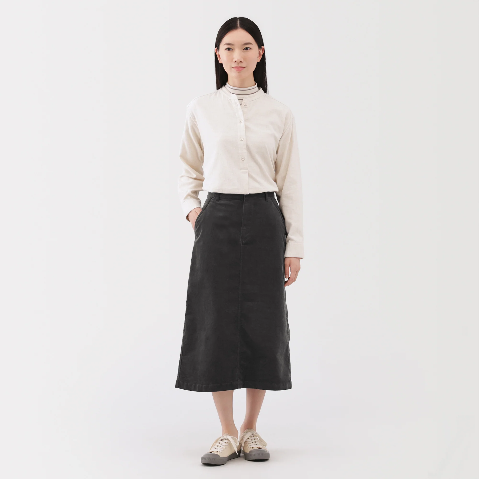 Corduroy Pencil Skirt - Image 4