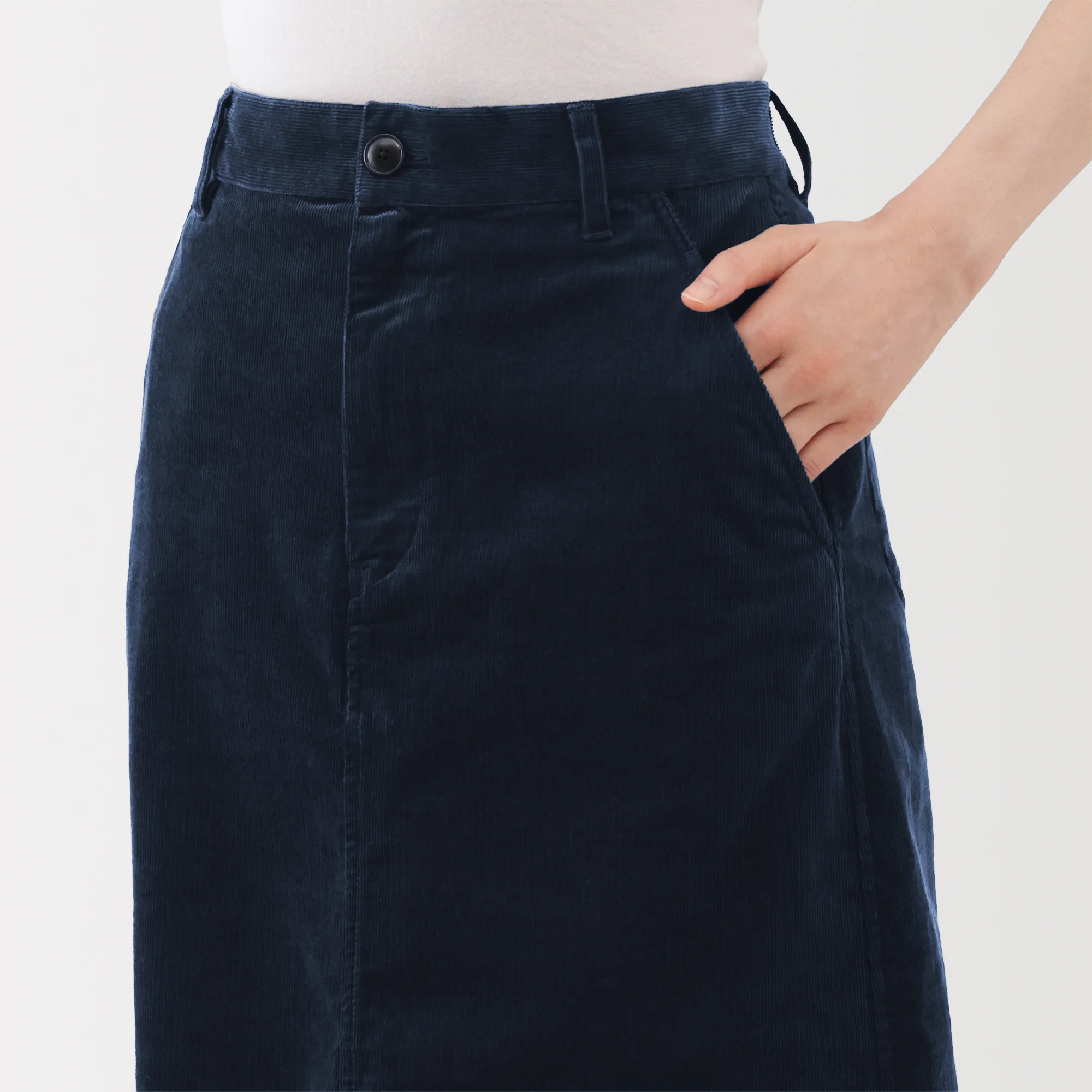 Corduroy Pencil Skirt - Image 7