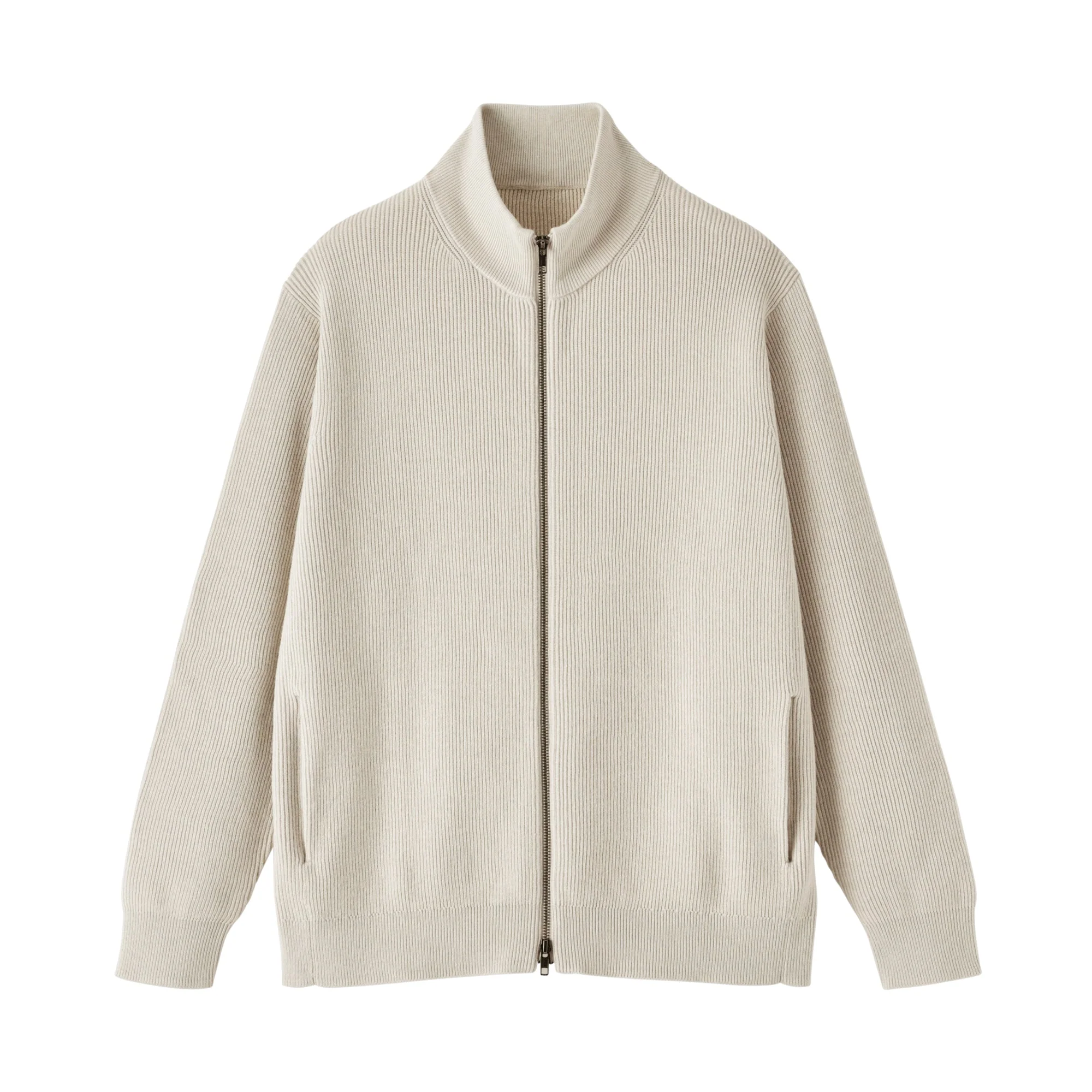 Cotton Blend Full-Zip Cardigan - Image 2