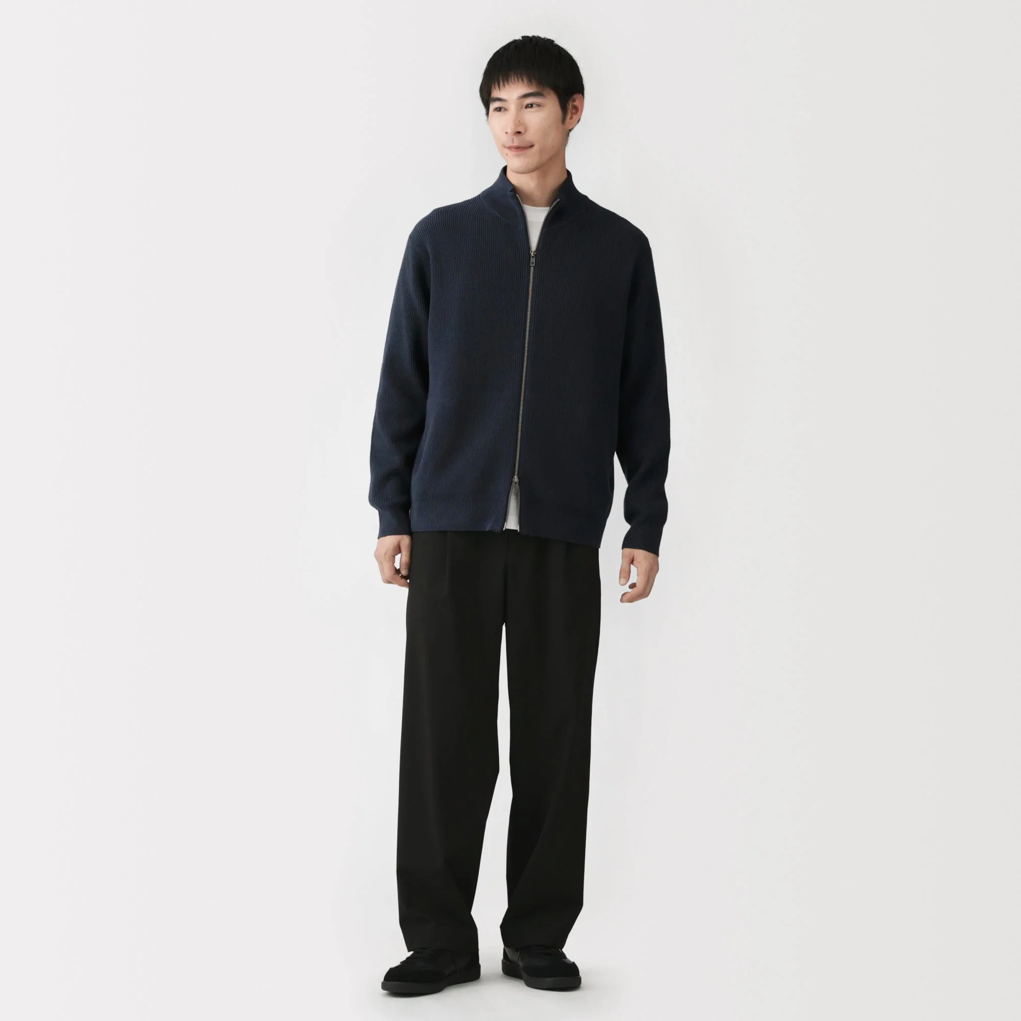 Cotton Blend Full-Zip Cardigan - Image 9
