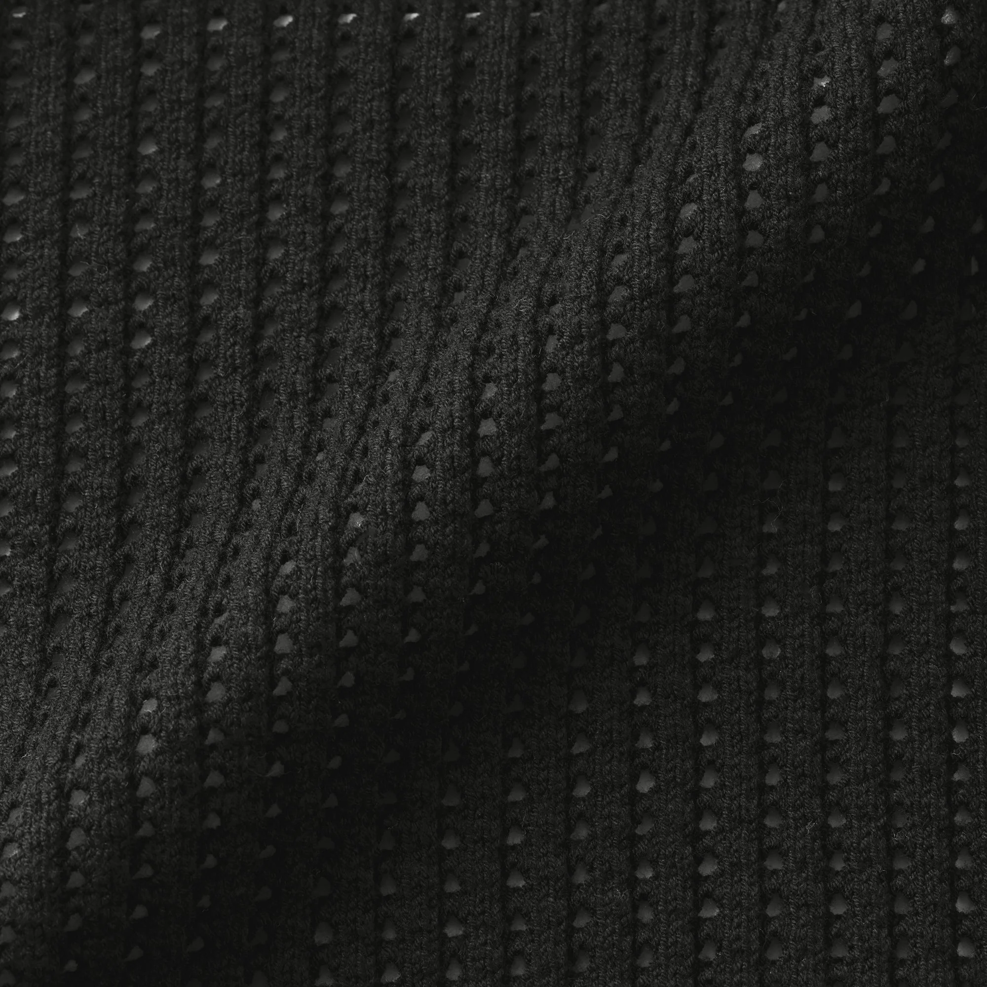 Cotton Blend Mesh Polo Cardigan - Image 24