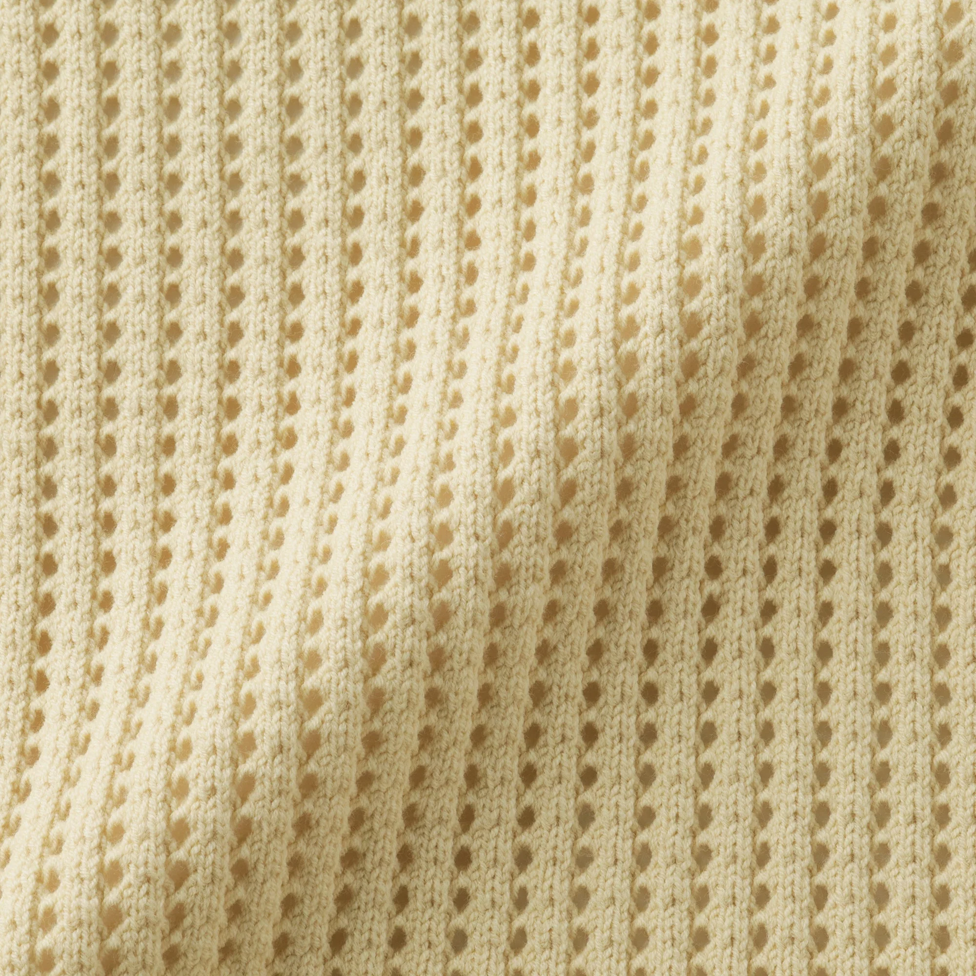 Cotton Blend Mesh Sweater - Image 8