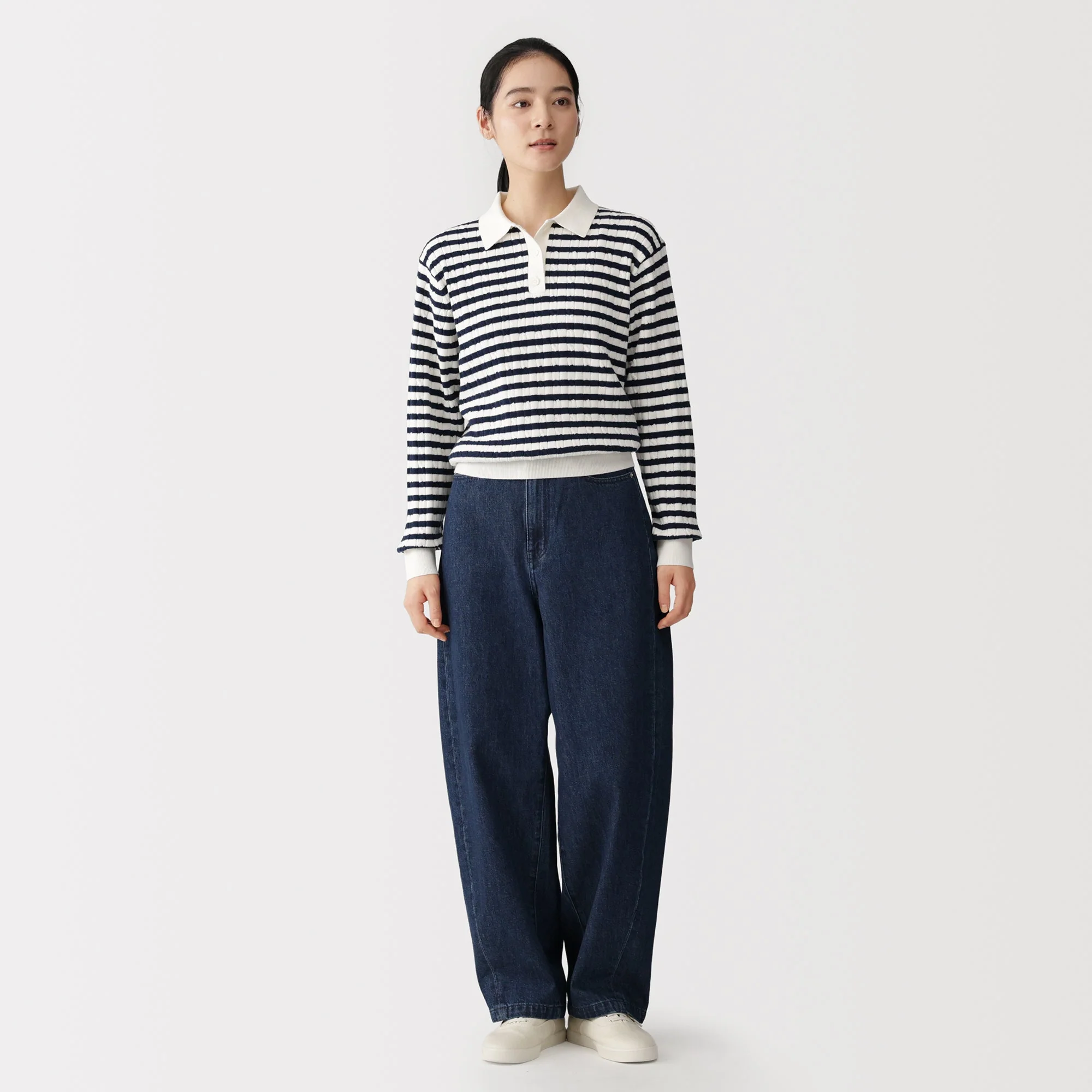 Cotton Blend Polo Sweater - Image 11