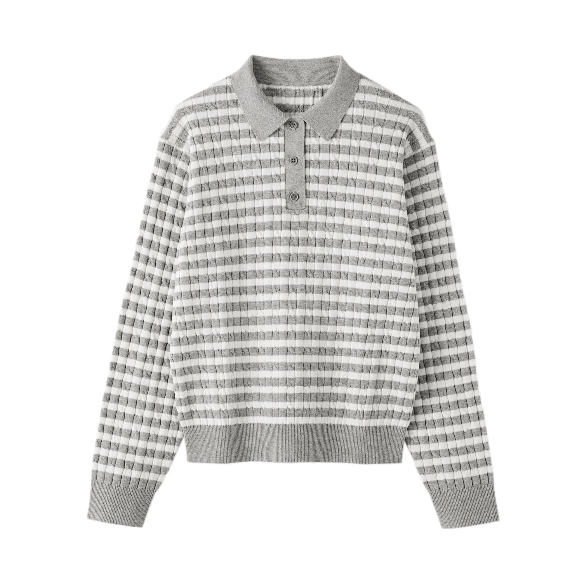 Cotton Blend Polo Sweater - Image 23