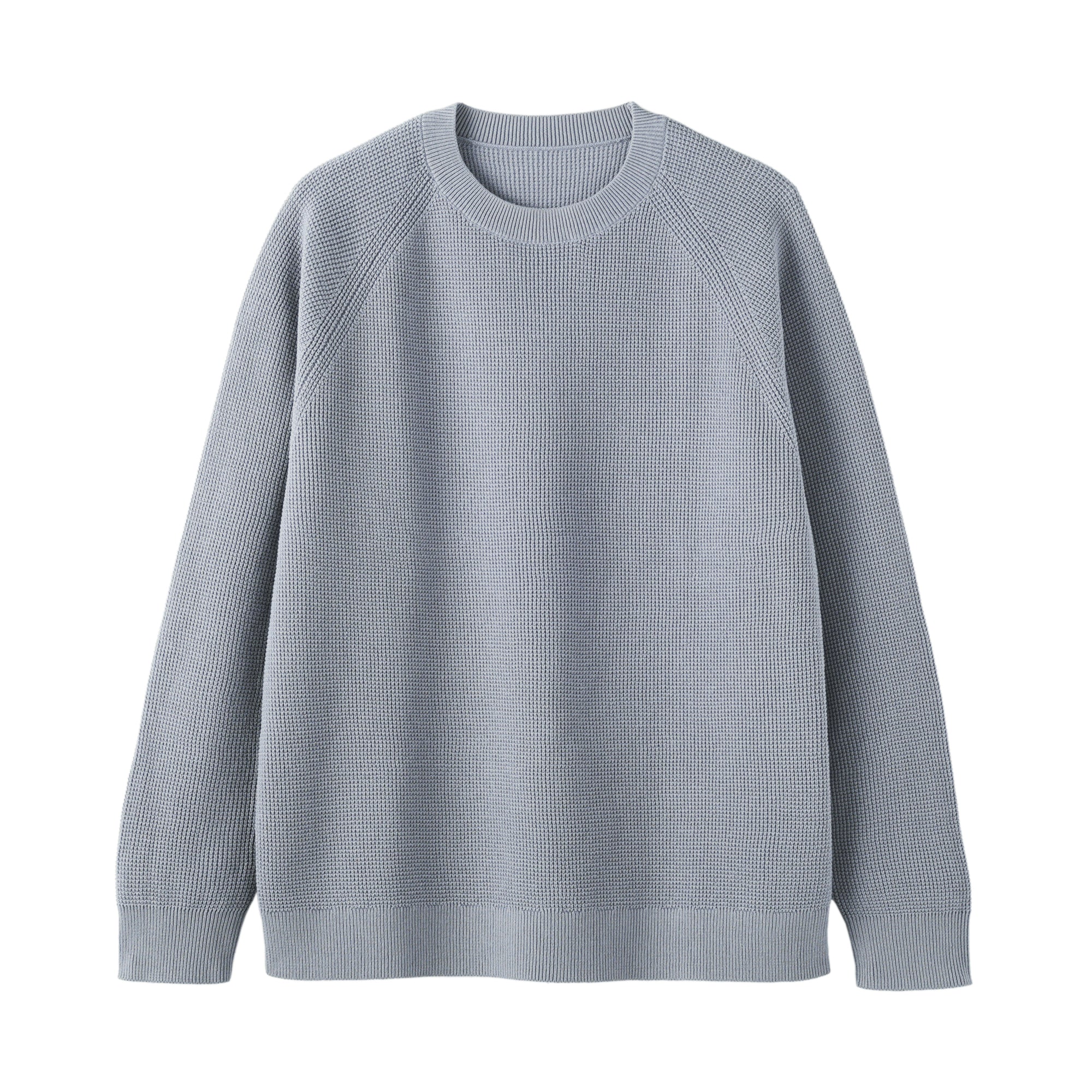 Cotton Blend Waffle Sweater - Image 2