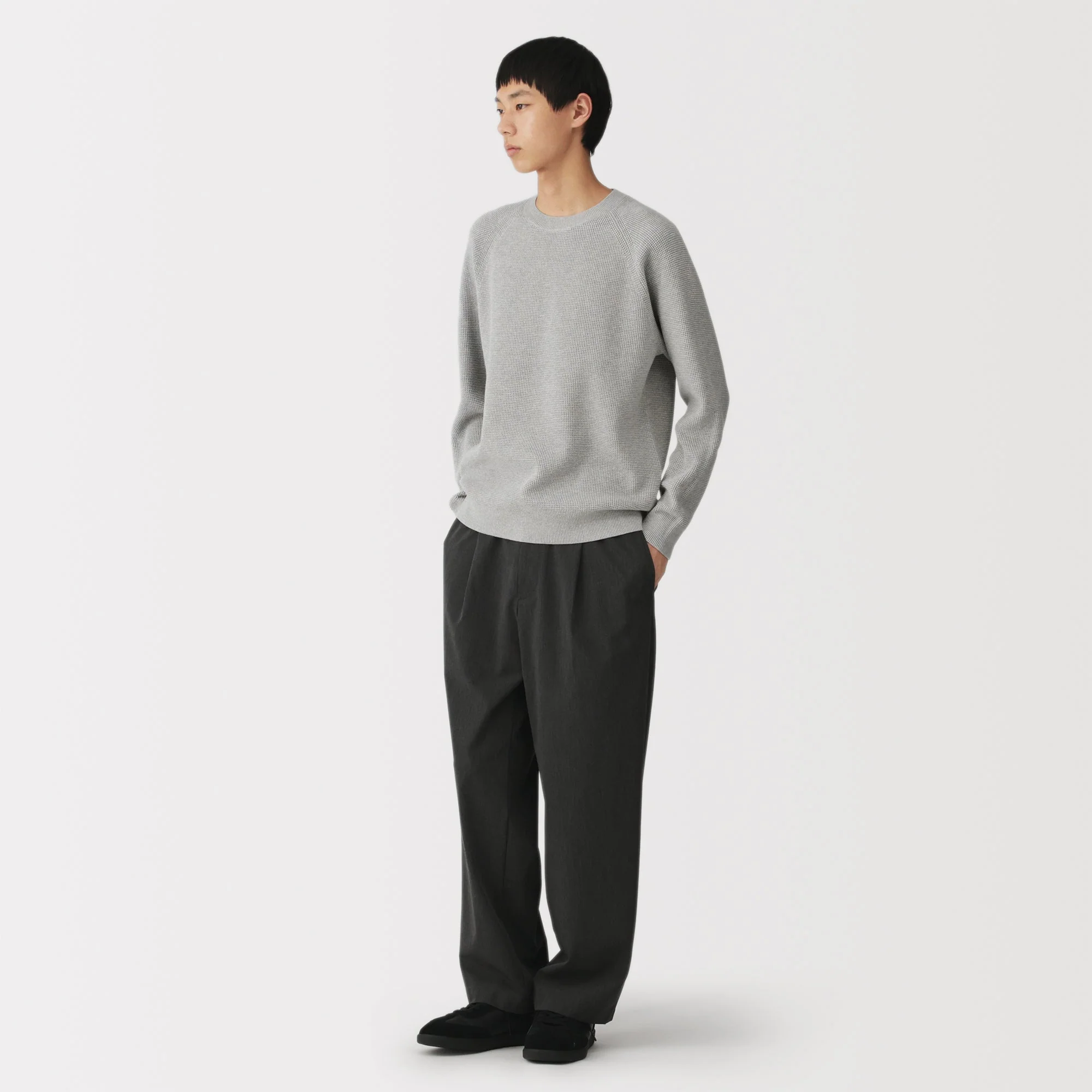 Cotton Blend Waffle Sweater - Image 25