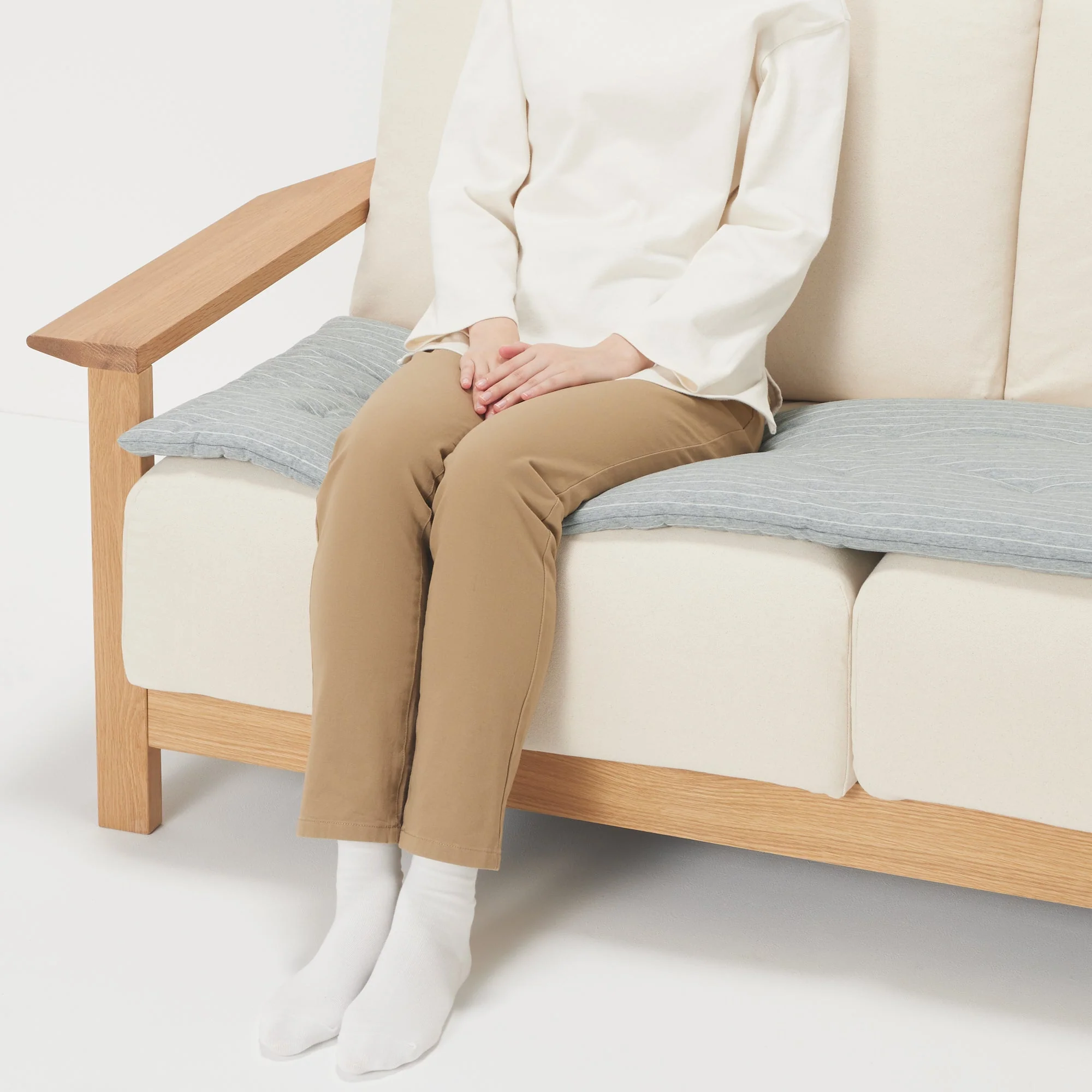Cotton Cool Touch Long Seat Cushion - Image 4
