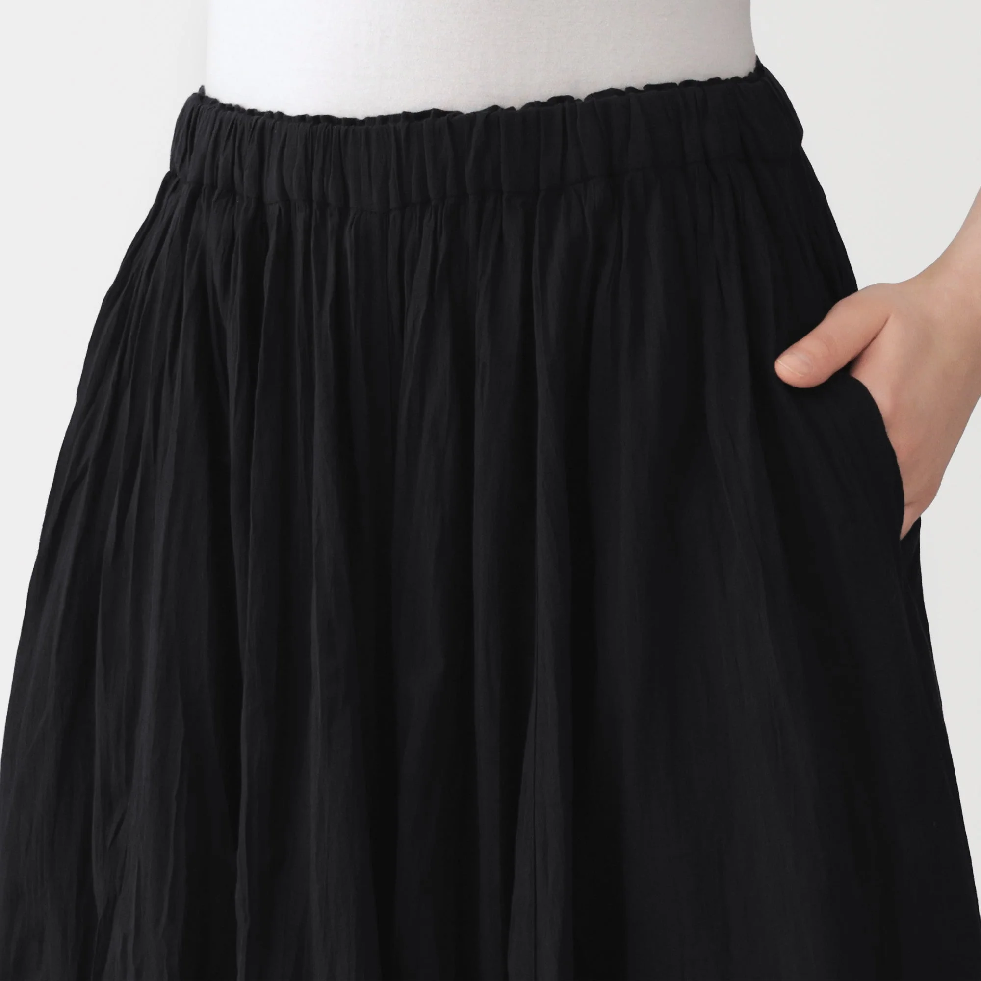 Cotton Crepe Skirt Pants - Image 30