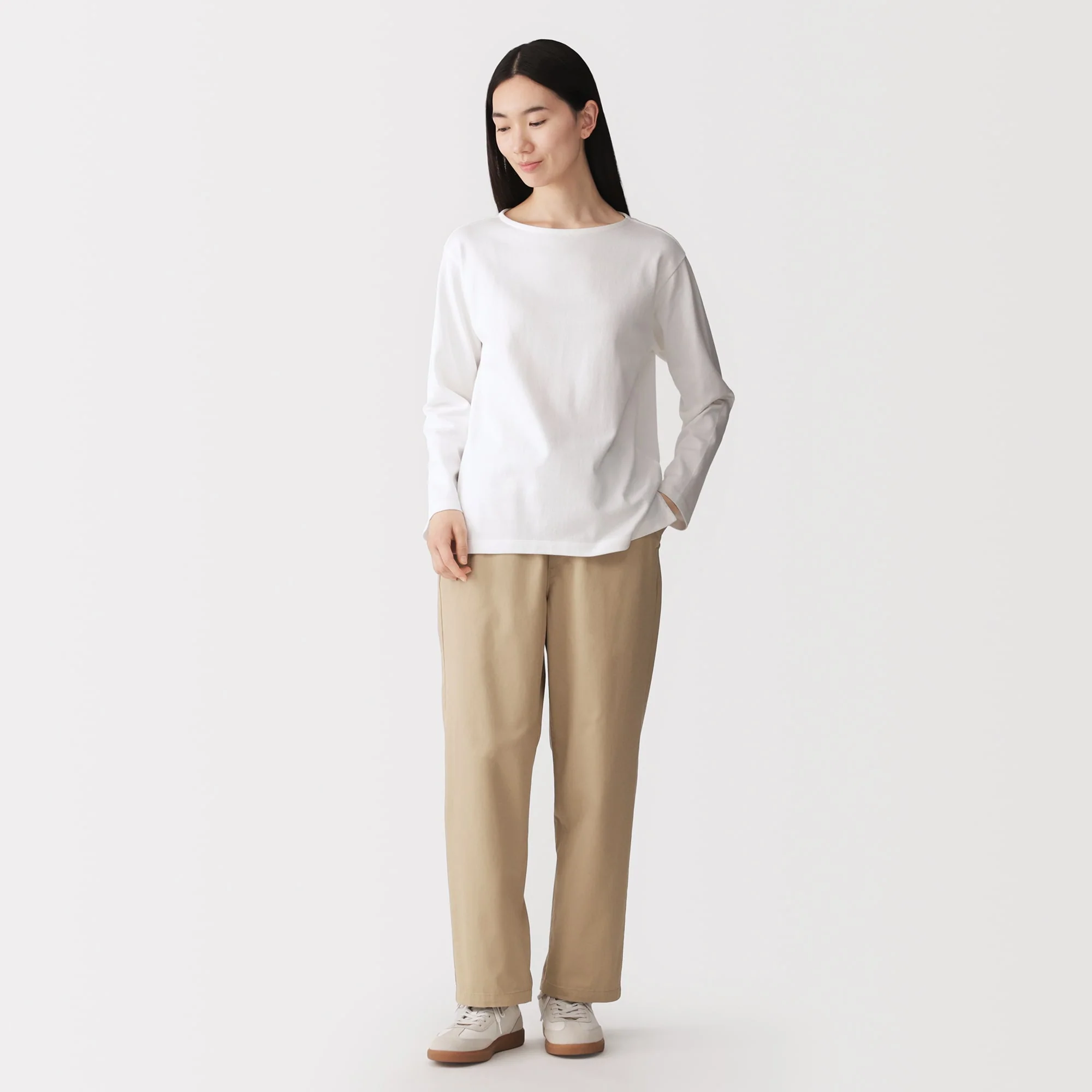 Cotton Easy Tapered Trousers - Image 13
