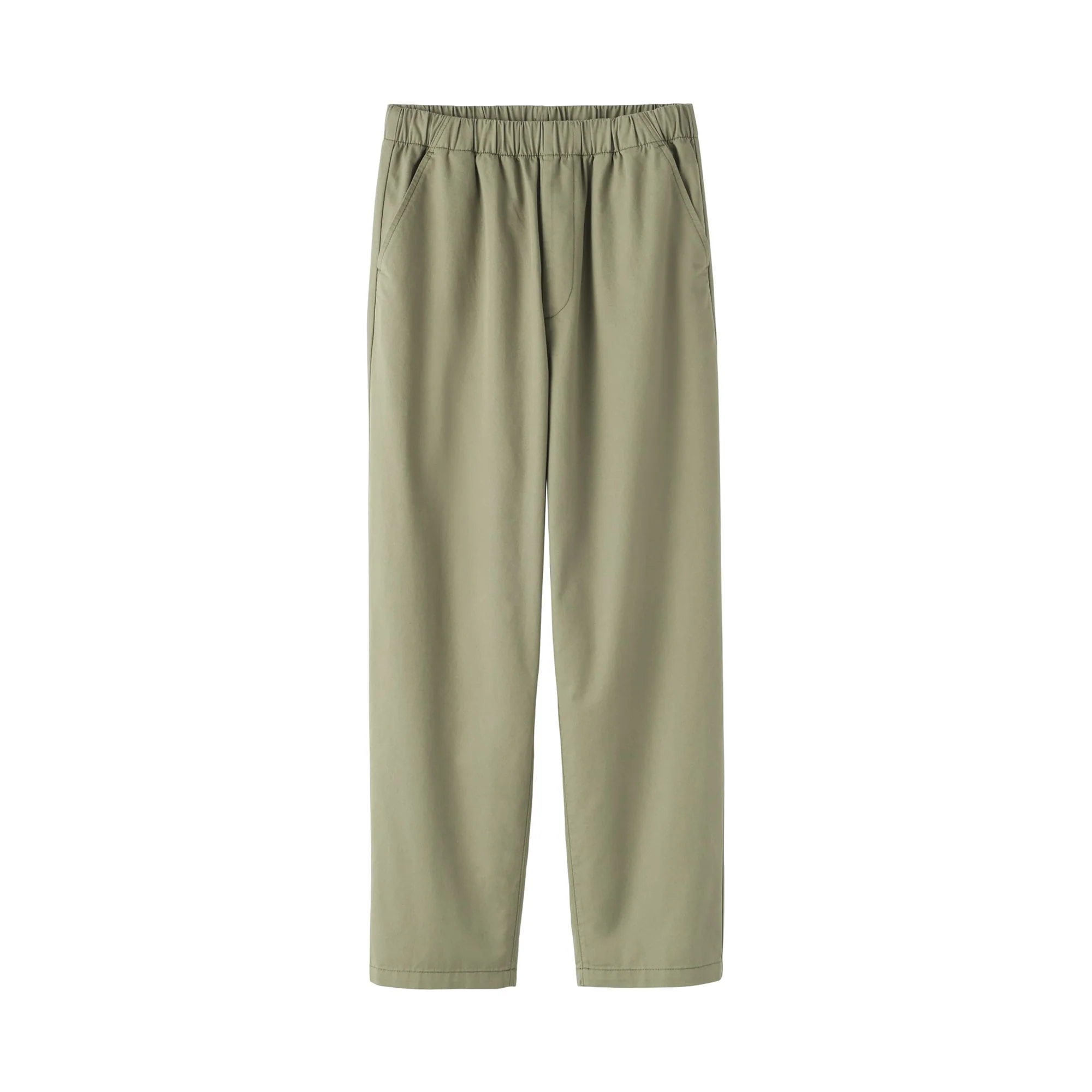 Cotton Easy Tapered Trousers - Image 2