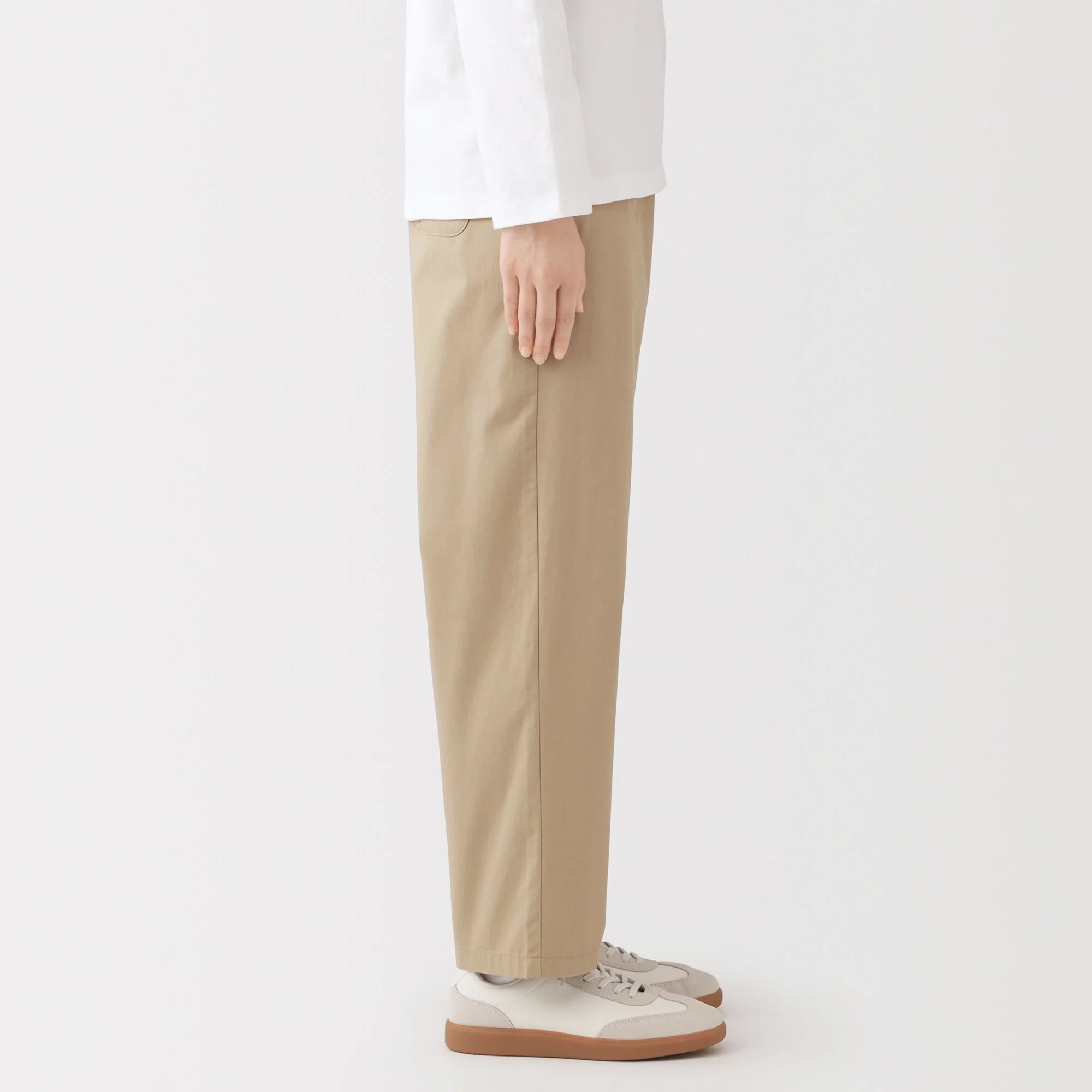 Cotton Easy Tapered Trousers - Image 23