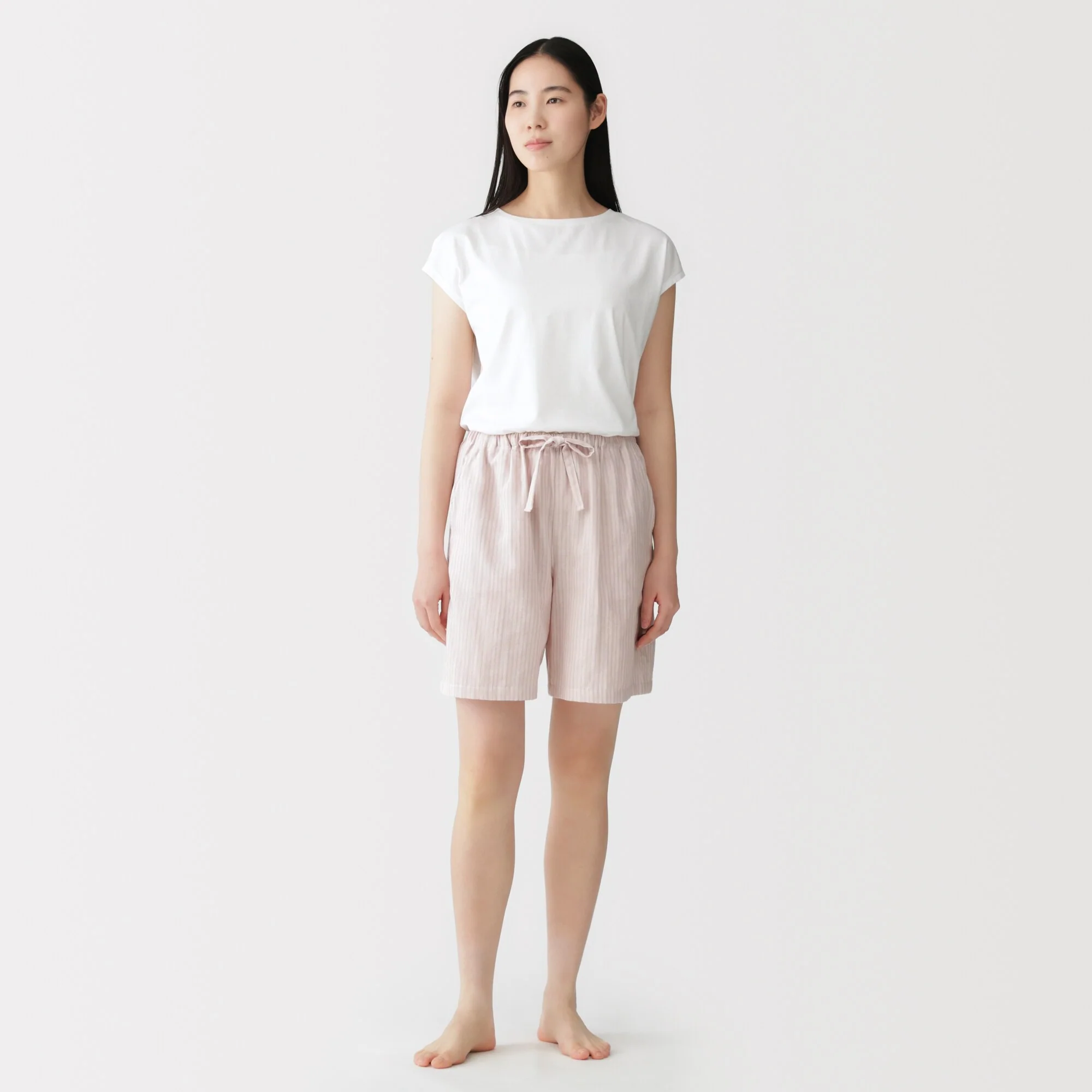Cotton Gauze Half Pants - Image 12