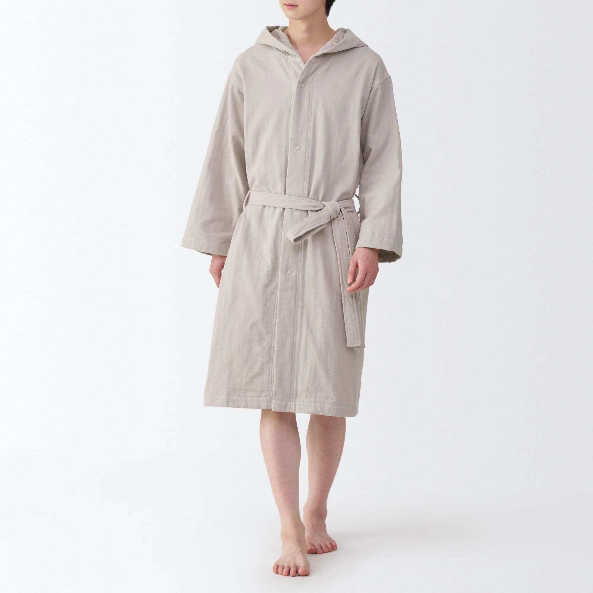 Cotton Gauze Pile Bathrobe - Image 15