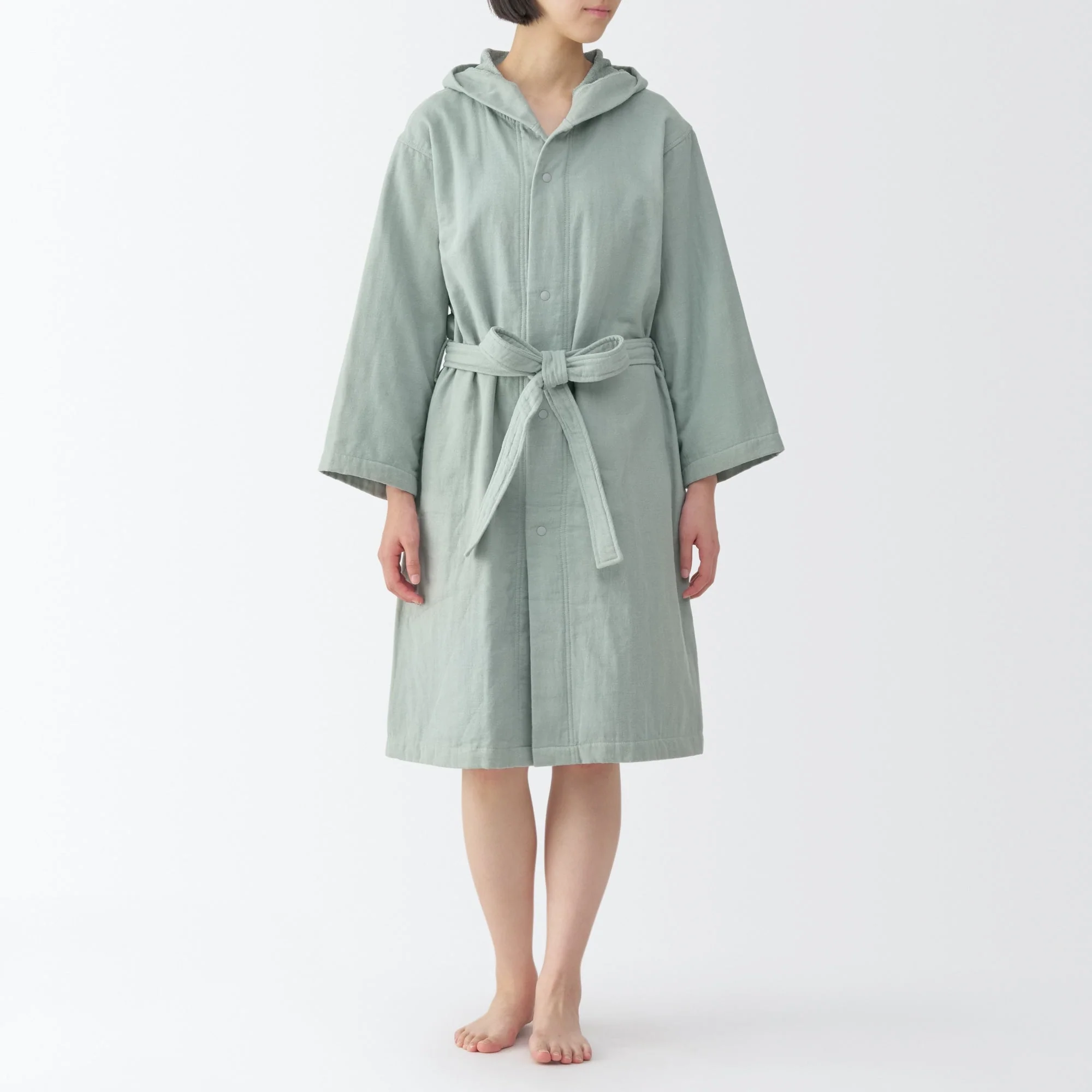 Cotton Gauze Pile Bathrobe - Image 2