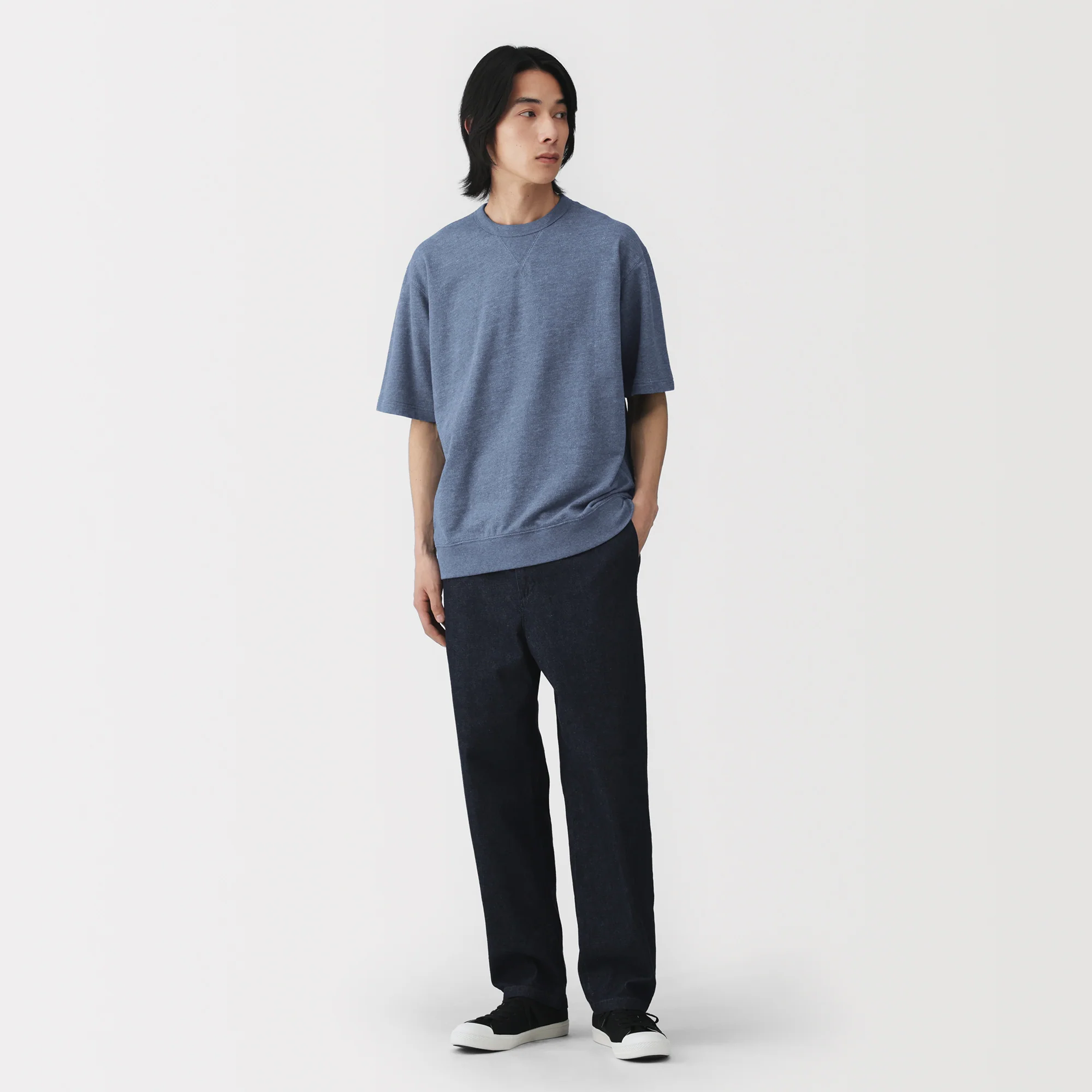 Cotton Half-Sleeve Sweatshirt - Image 4