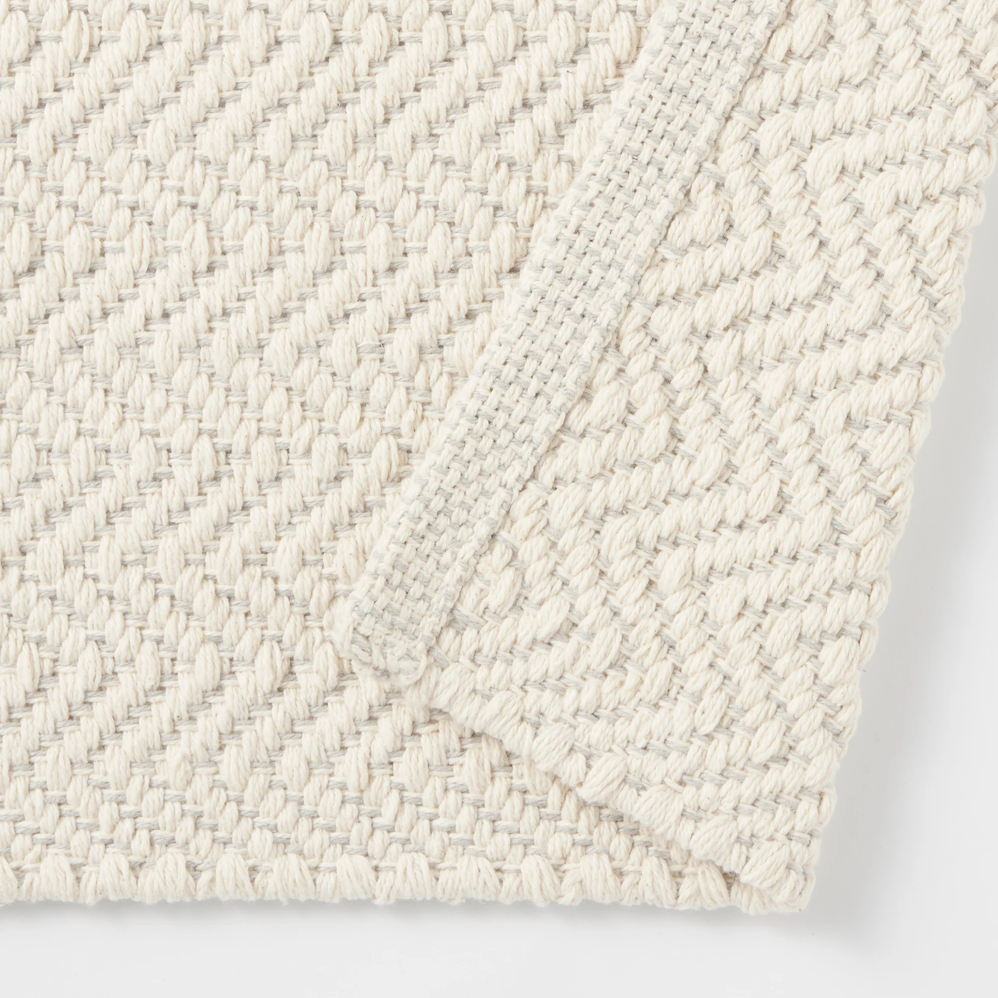 Cotton Hand Woven Floor Rug (W55.1 x L76.8") - Image 10