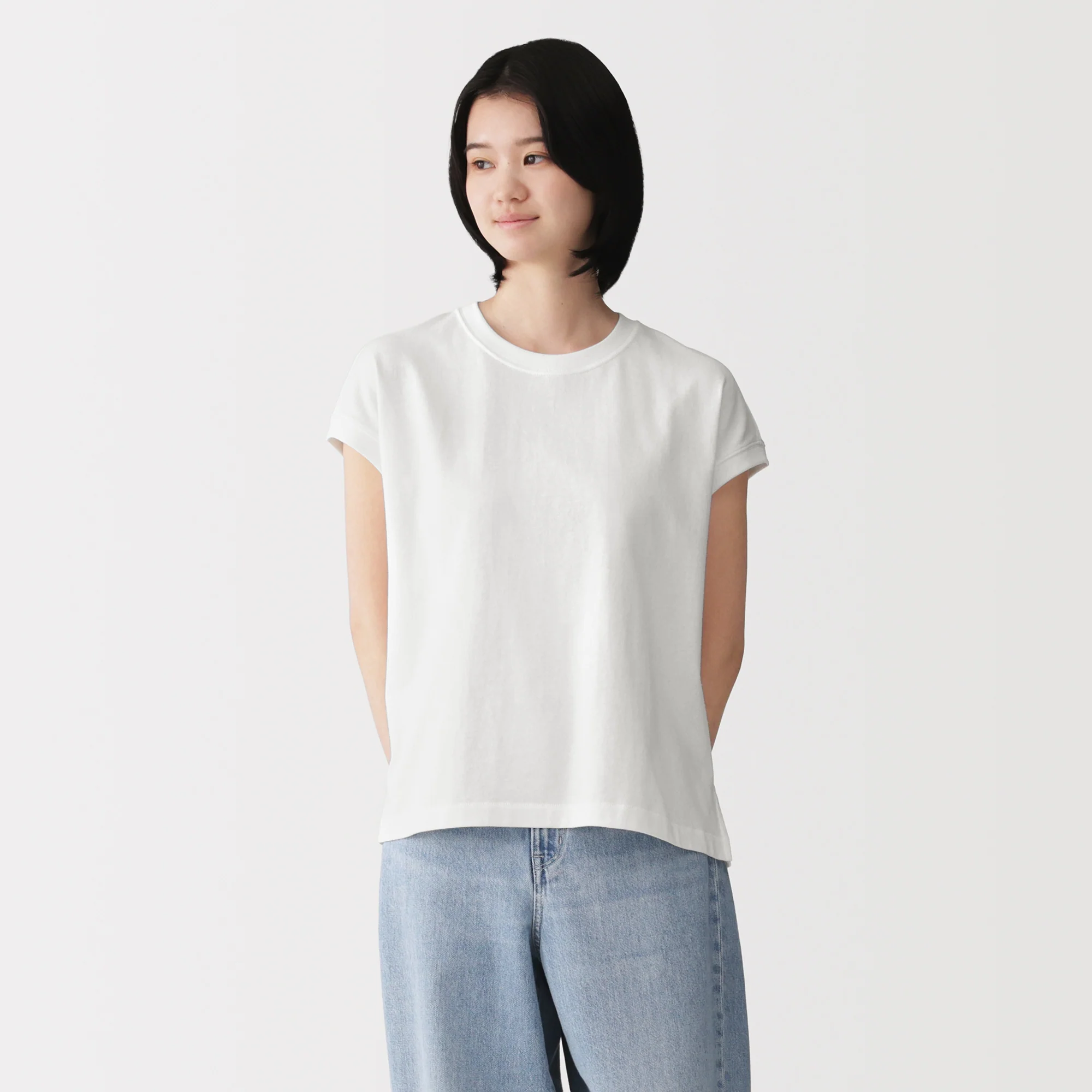 Cotton Jersey French Sleeve T-Shirt