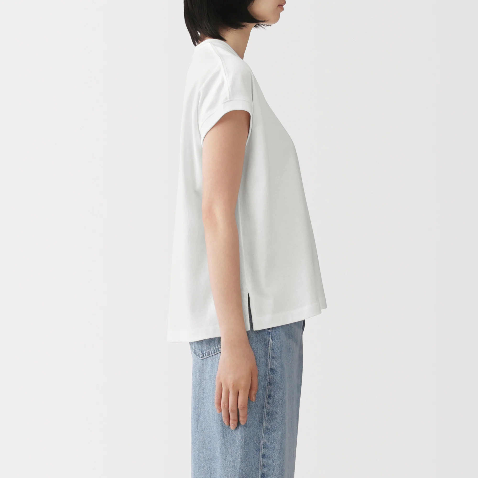 Cotton Jersey French Sleeve T-Shirt - Image 30