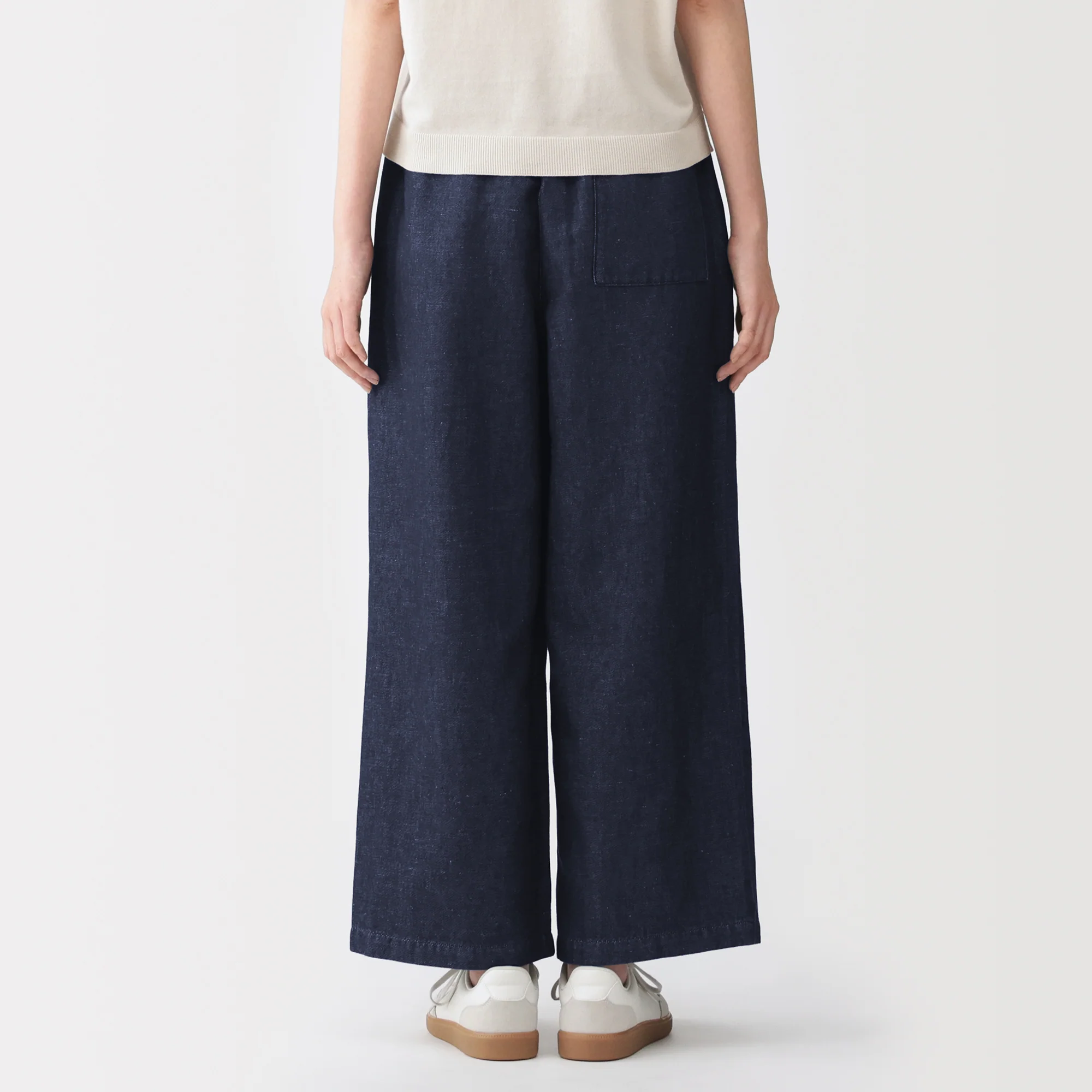 Cotton Linen Denim Easy Pants - Image 6