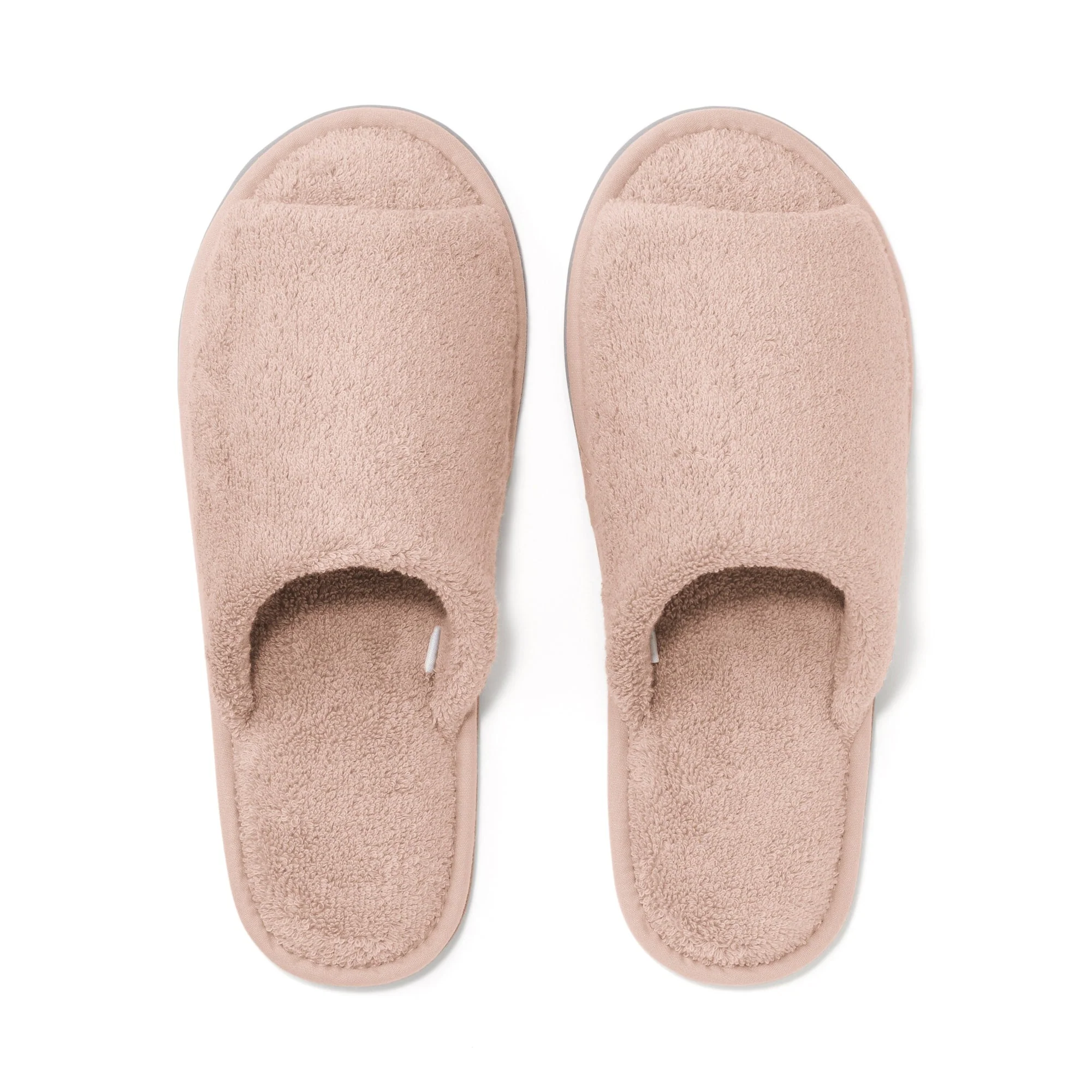 Cotton Pile Open Toe Slippers