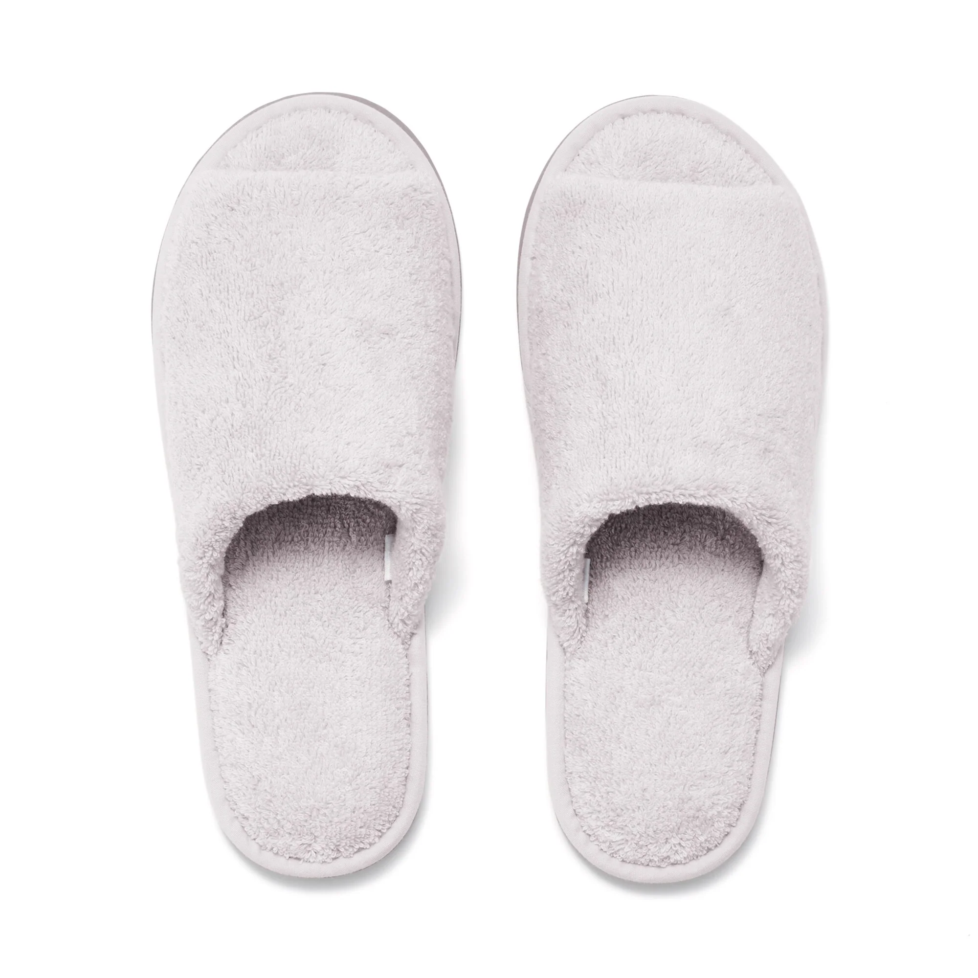 Cotton Pile Open Toe Slippers