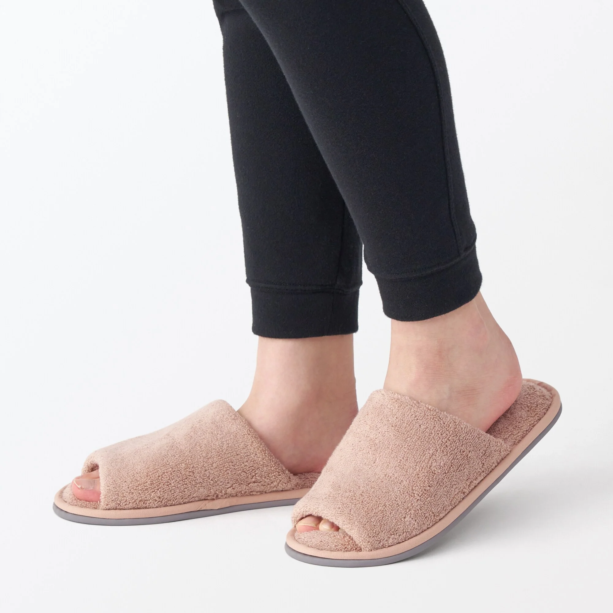 Cotton Pile Open Toe Slippers - Image 20