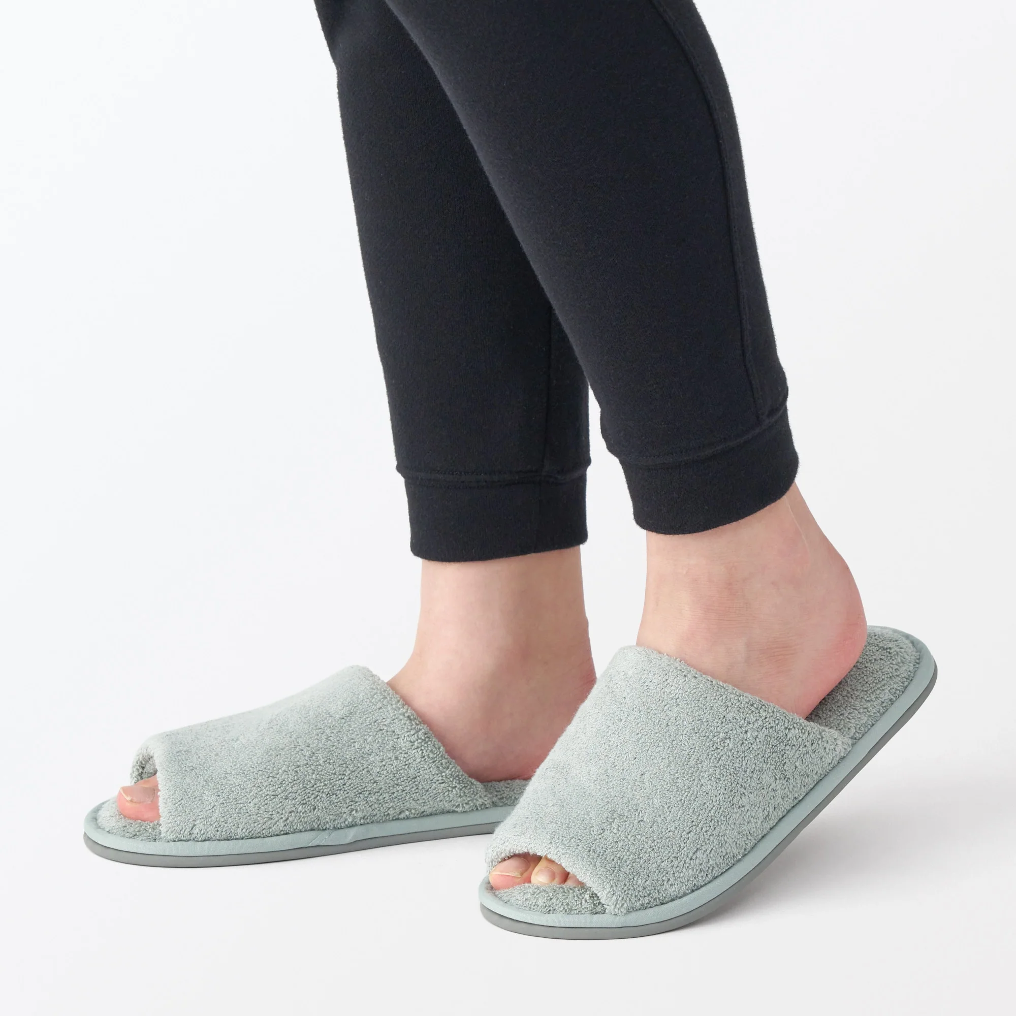 Cotton Pile Open Toe Slippers - Image 27